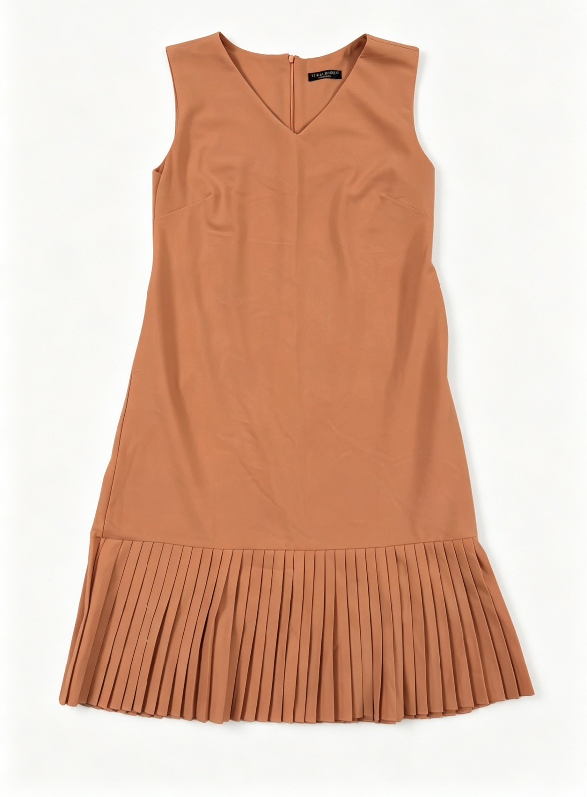 Womens Sleeveless Blazer Dress Double Breasted Pleated Mini Tennis Skirt Peach