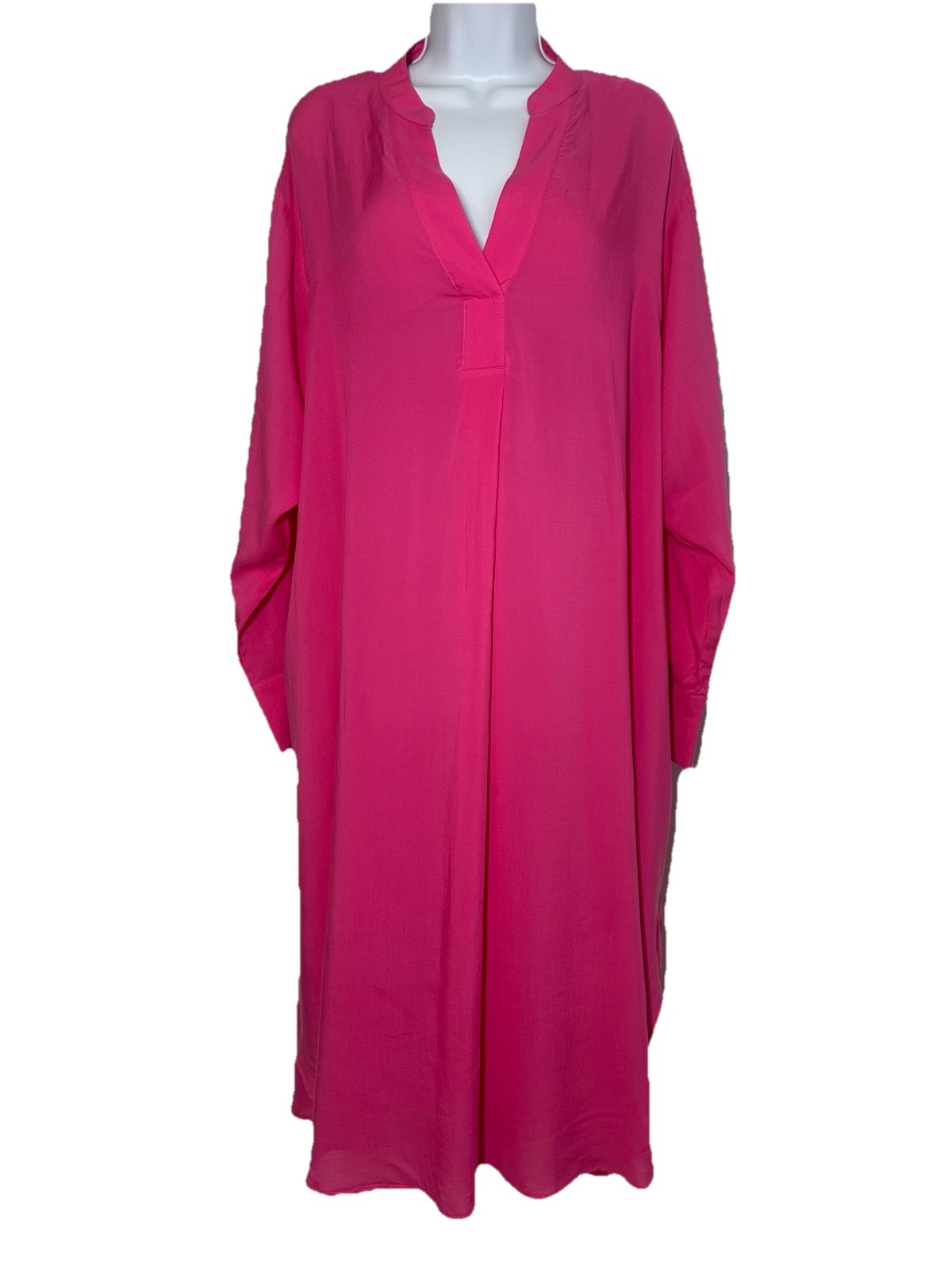 H&M Pink Midi Long Sleeve Kaftan Women’s Sz: M Casual