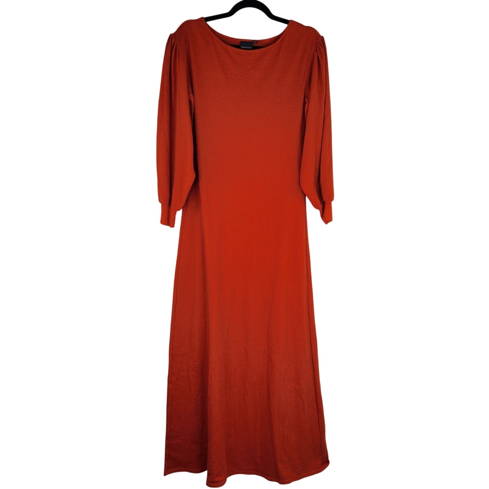 Richer Poorer Pumpkin Maxi Balloon Sleeve Dress Women’s Medium Boho Bohemian