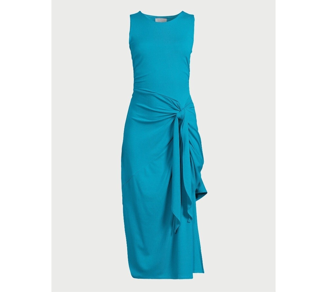 Sofia Jeans Women’s and Women’s Plus Side Tie Tank Dress with Rouching Size L