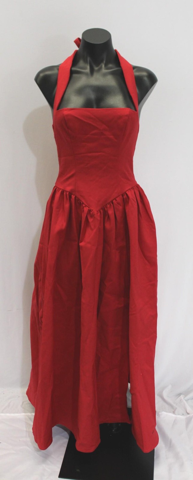 Showpo Women’s Halter Tie Neck Corset Panel Helda Midi Dress BE5 Red AU:8 US:4