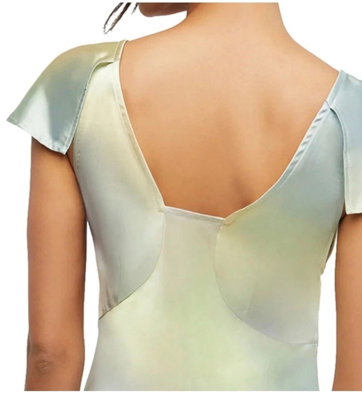 WEWOREWHAT Multicolor Silky Charmeuse Midi Slip Dress Women’s Size 00 Cocktail