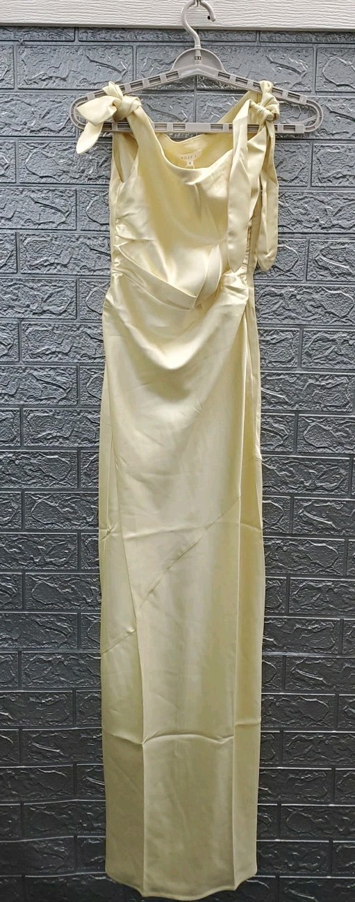 New Billy J Frida Sleeveless Maxi Dress Yellow Size 8