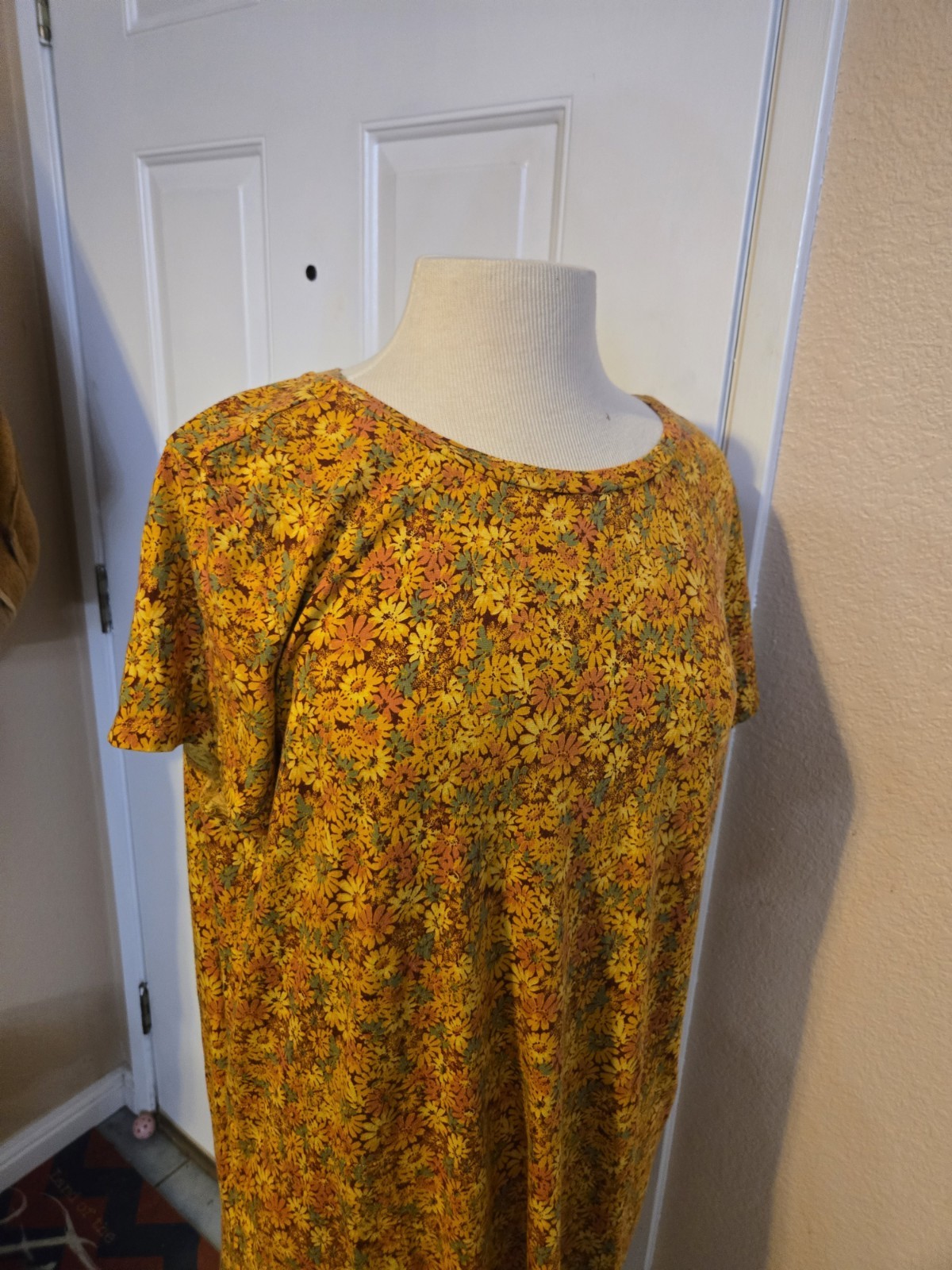 Toad&Co Women’s Yellow Floral Windmere II Dress Size XL Short Sleeve