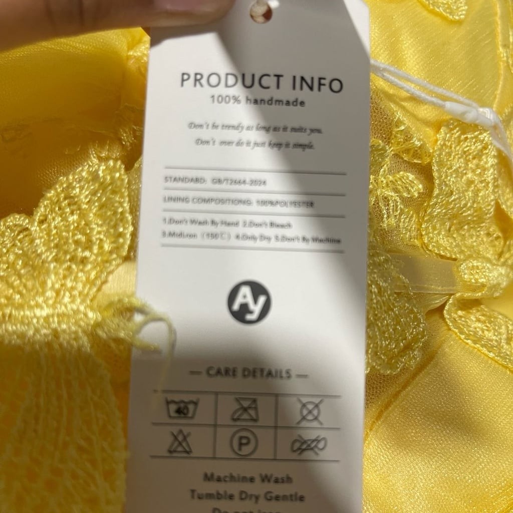 Teuta Matoshi Style Yellow Butterfly Tulle Corset Gown