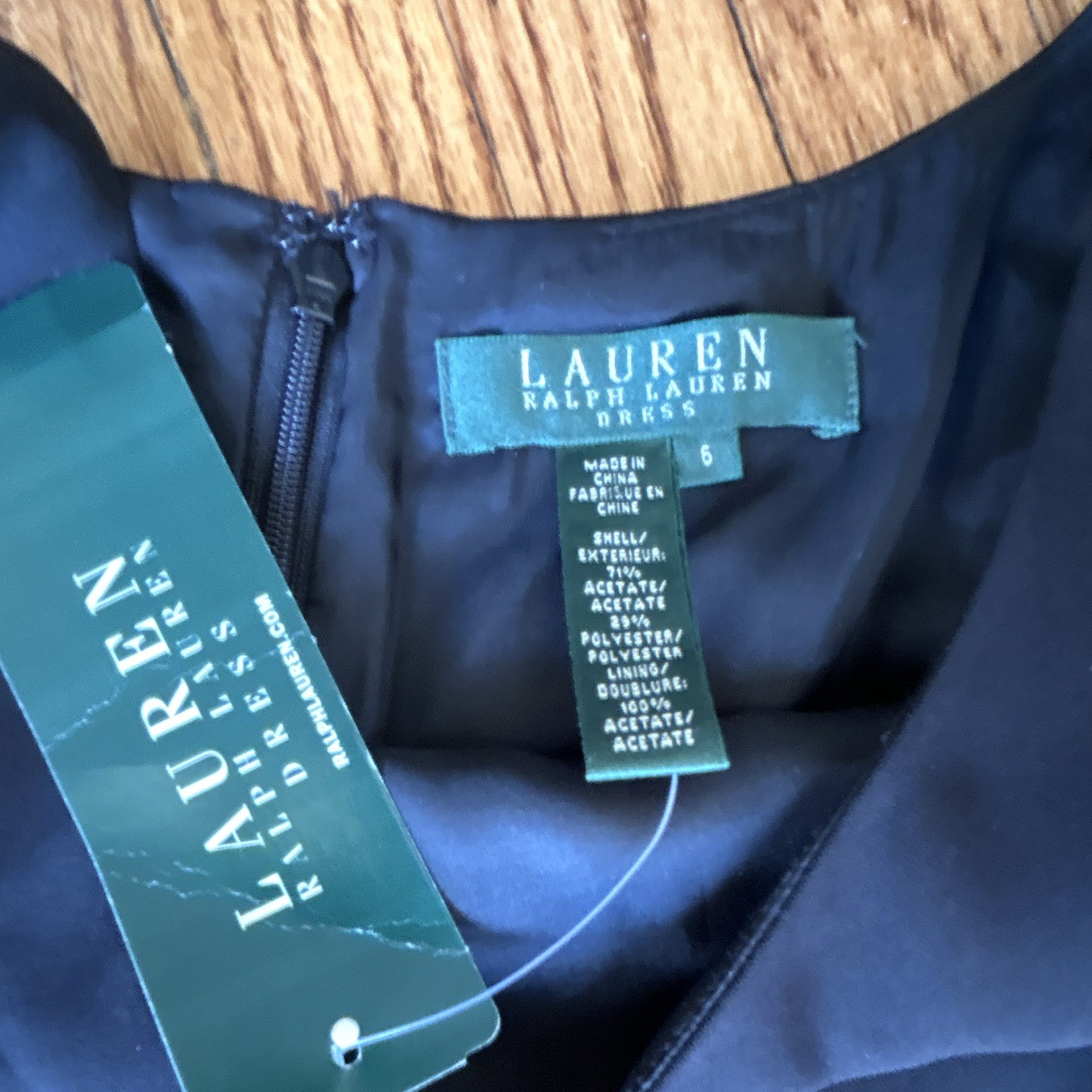 Ralph Lauren Black Sheath Dress 6 Sleeveless Scoop Neck NWT orig $190