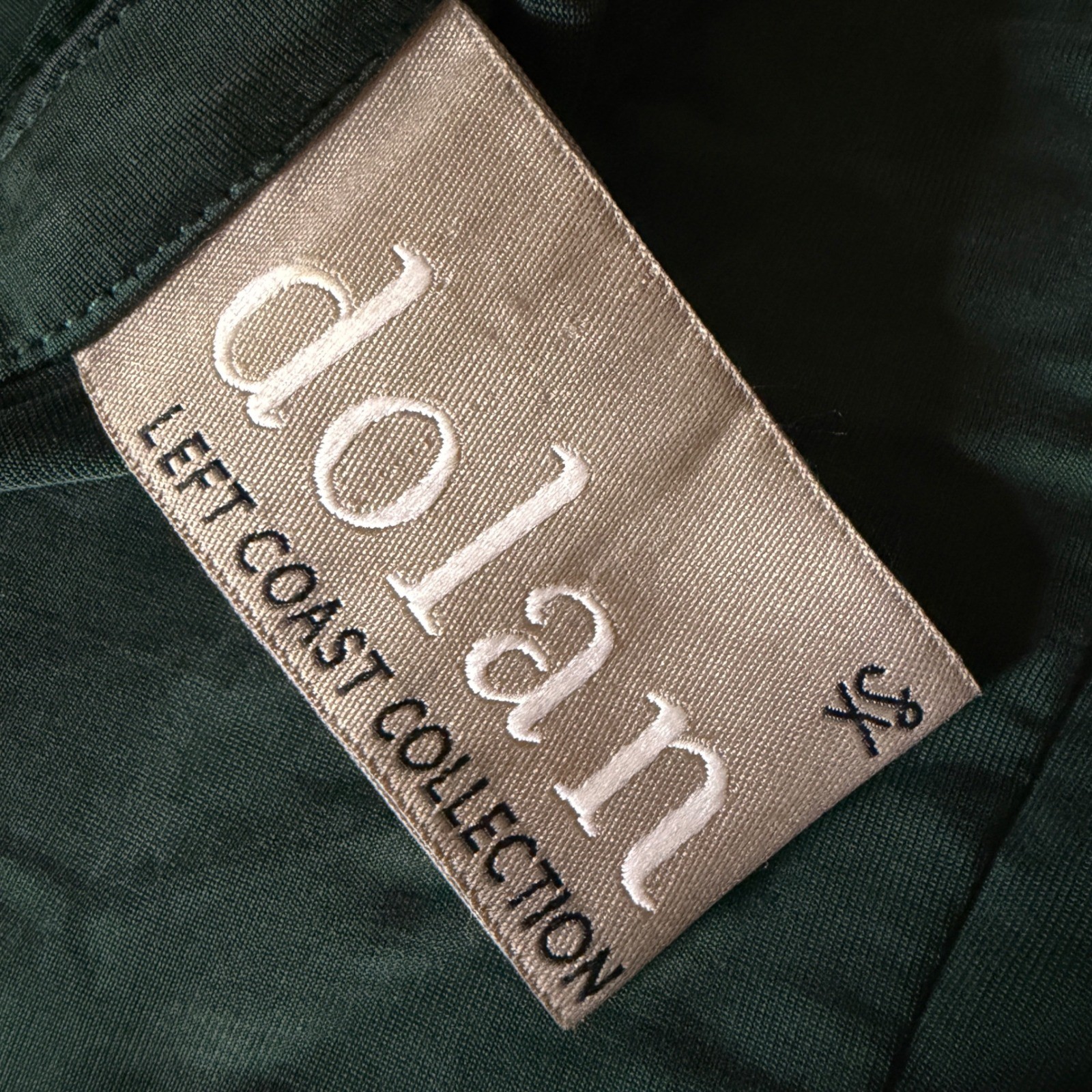 Dolan Left Coast Collection Handkerchief Dress Womens XS Green V-Neck 171335P