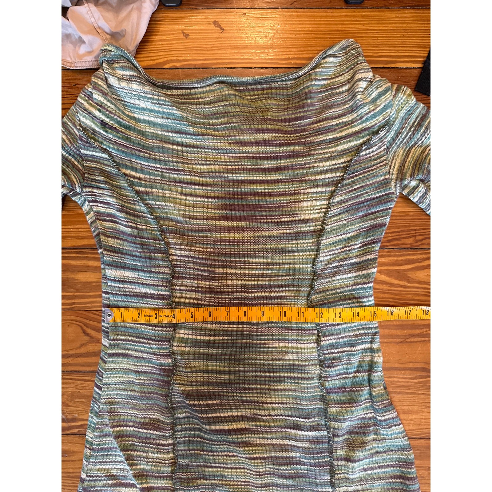 NWT earth tone boho mermaid midi dress made in Nepal, Size L