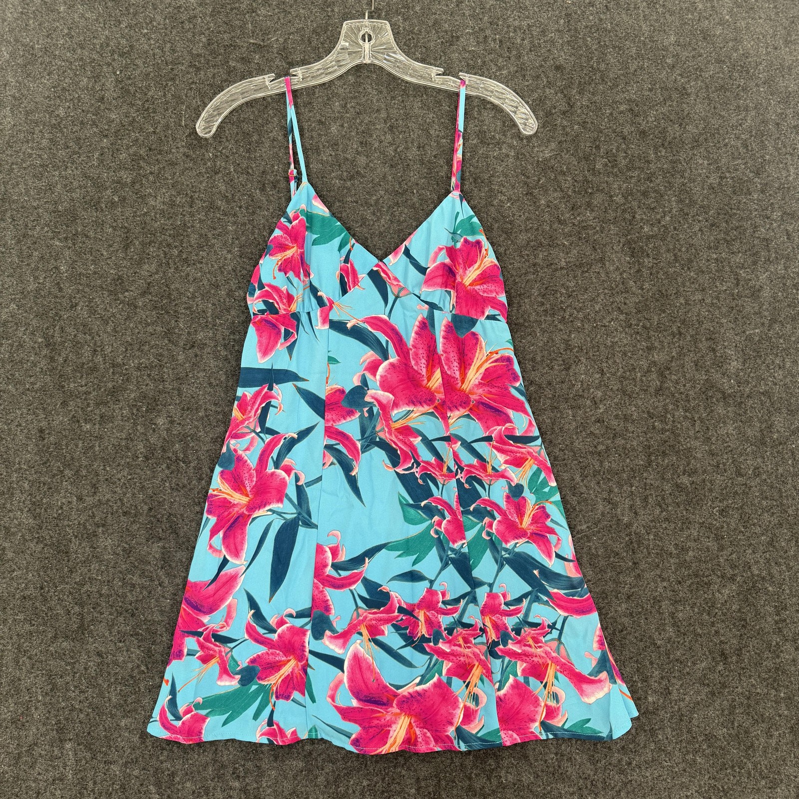 Show Me Your Mumu Dress Women’s Small Blue Winona Strappy Sea Lilies Floral