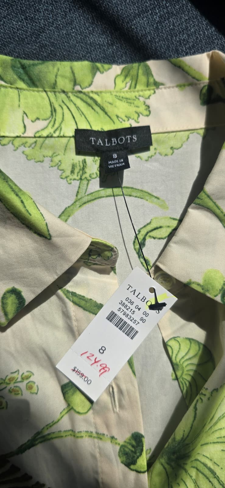 Talbots maxi summer dress (size 8/M) with pockets/elastic waist Brand new w/tags