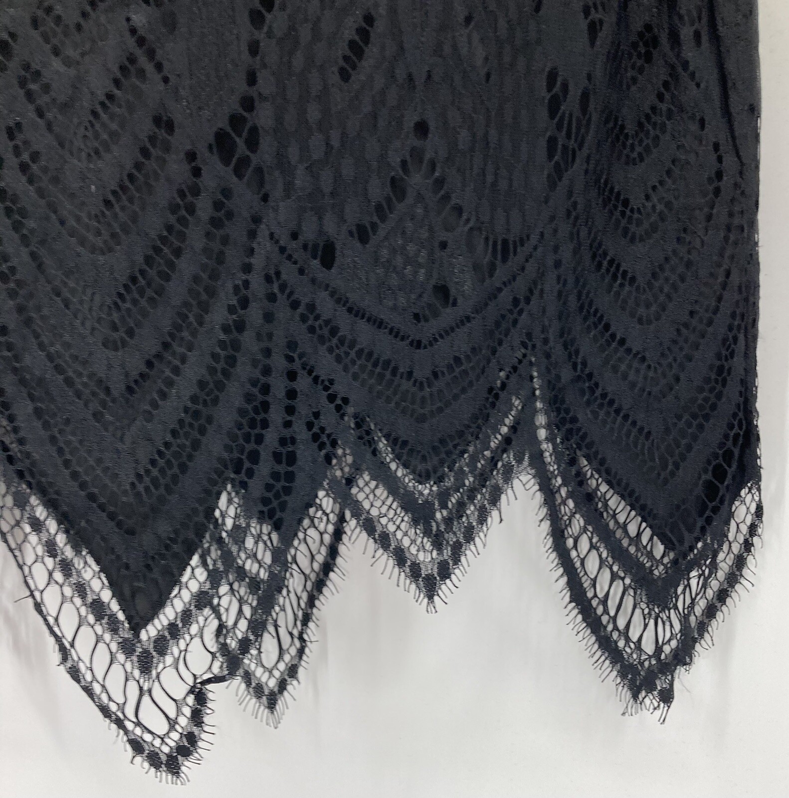 Missguided Sheath Bodycon Dress Size 12 Lace Cocktail Little Black Dress B63