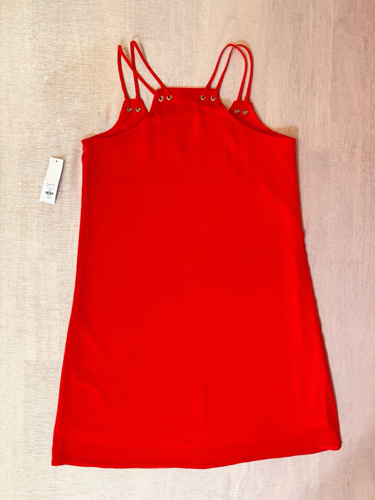 $44 XSmall Small ❤️ Stylish Francesca’s Chiffon Straight Red Dress Lined