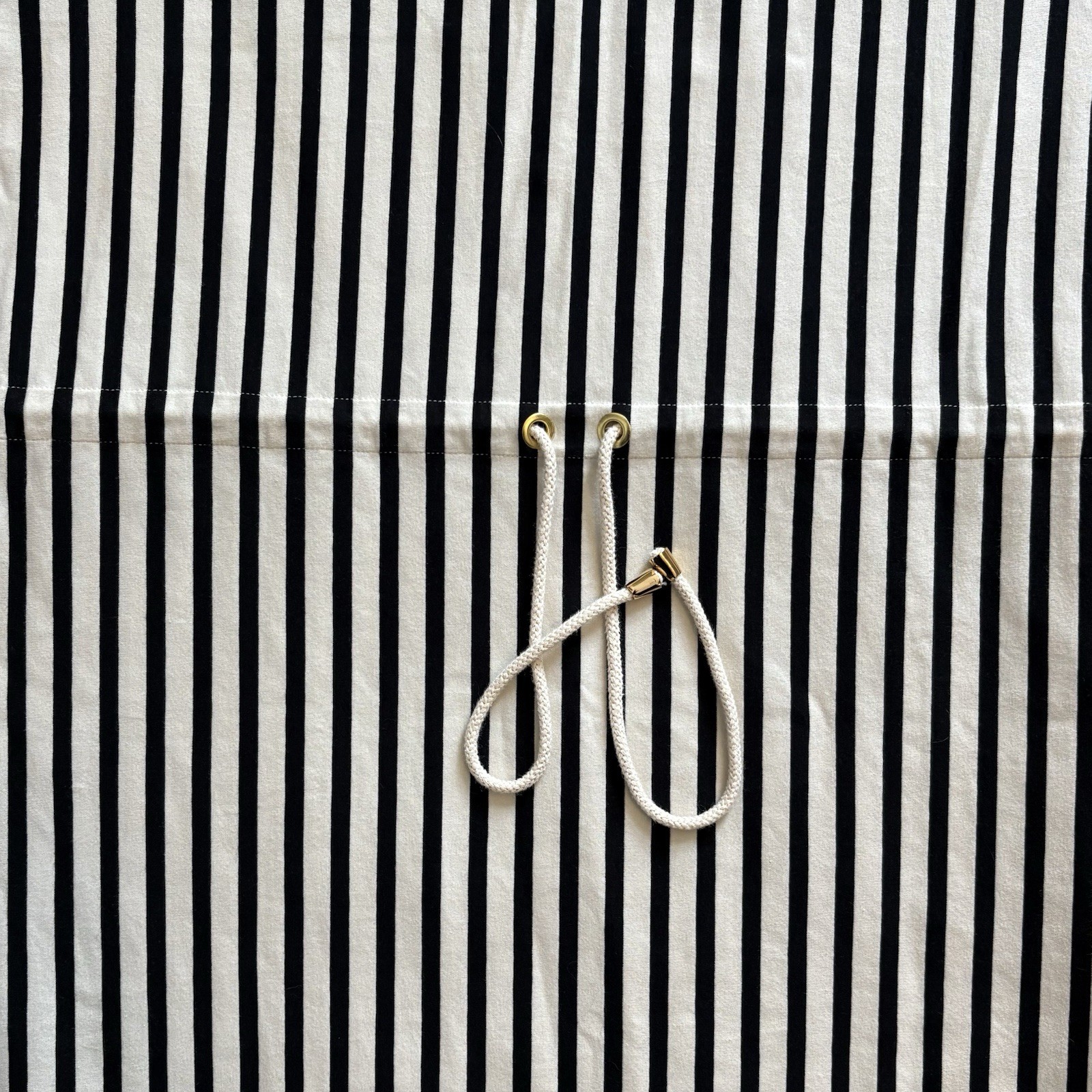 Johnston Murphy Womens Striped Midi Dress Large Career Casual Black Cream NWT