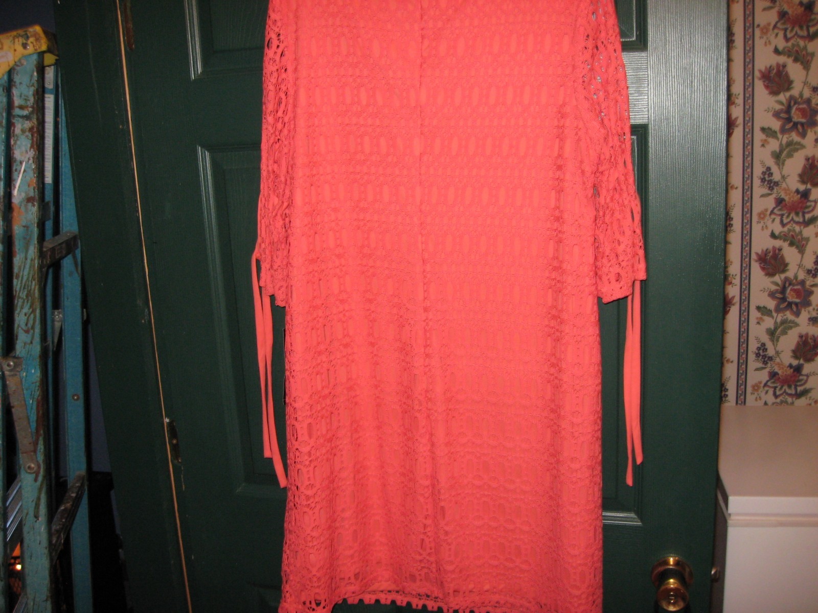 WOMENS DRESS SIZE 22W 1X 2X XL ORANGE EYELET SPRING/SUMMER WEDDING RET.$78.00