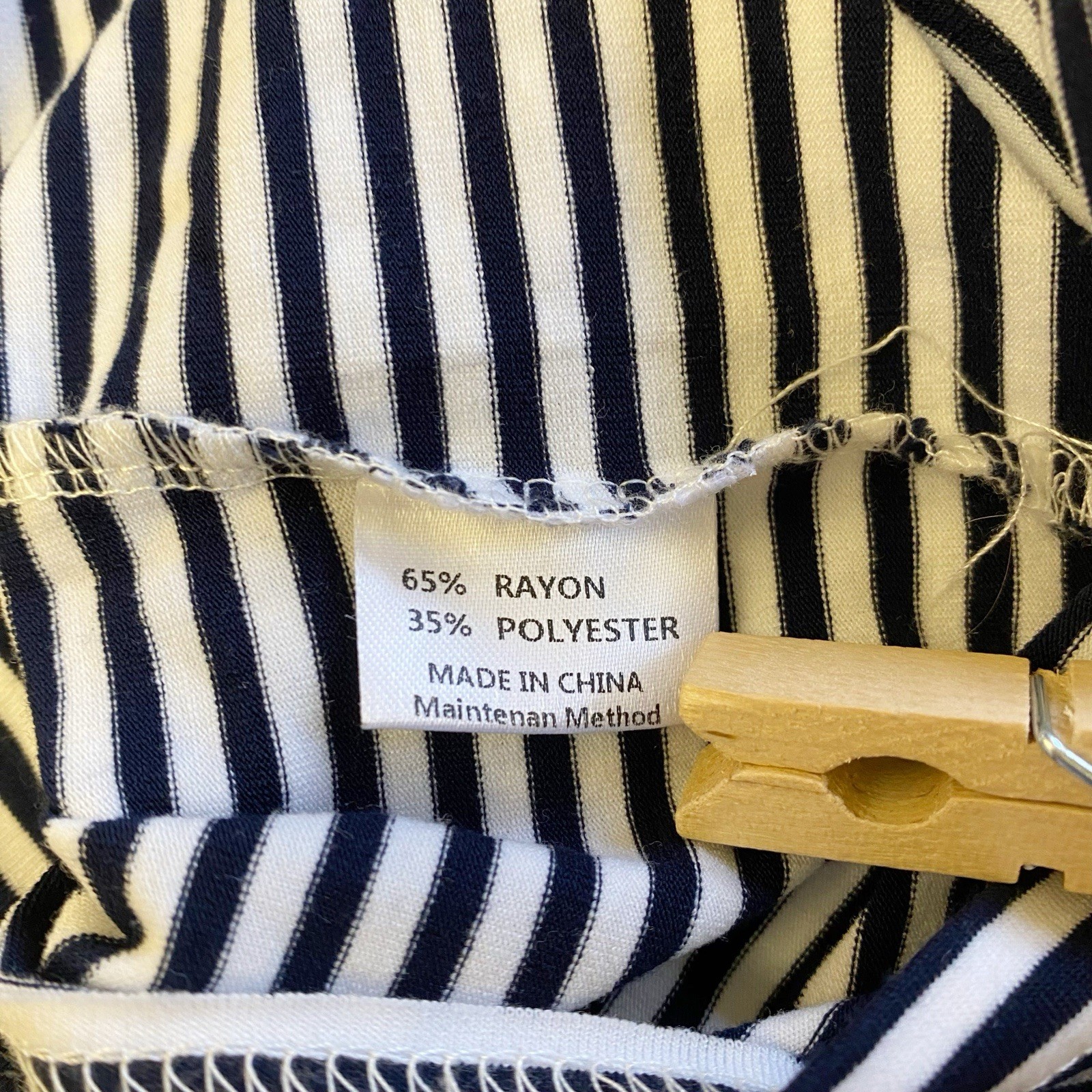 MEROKEETY Tee Shirt Dress Womens Medium Striped Pockets Tie Waist Blue&white
