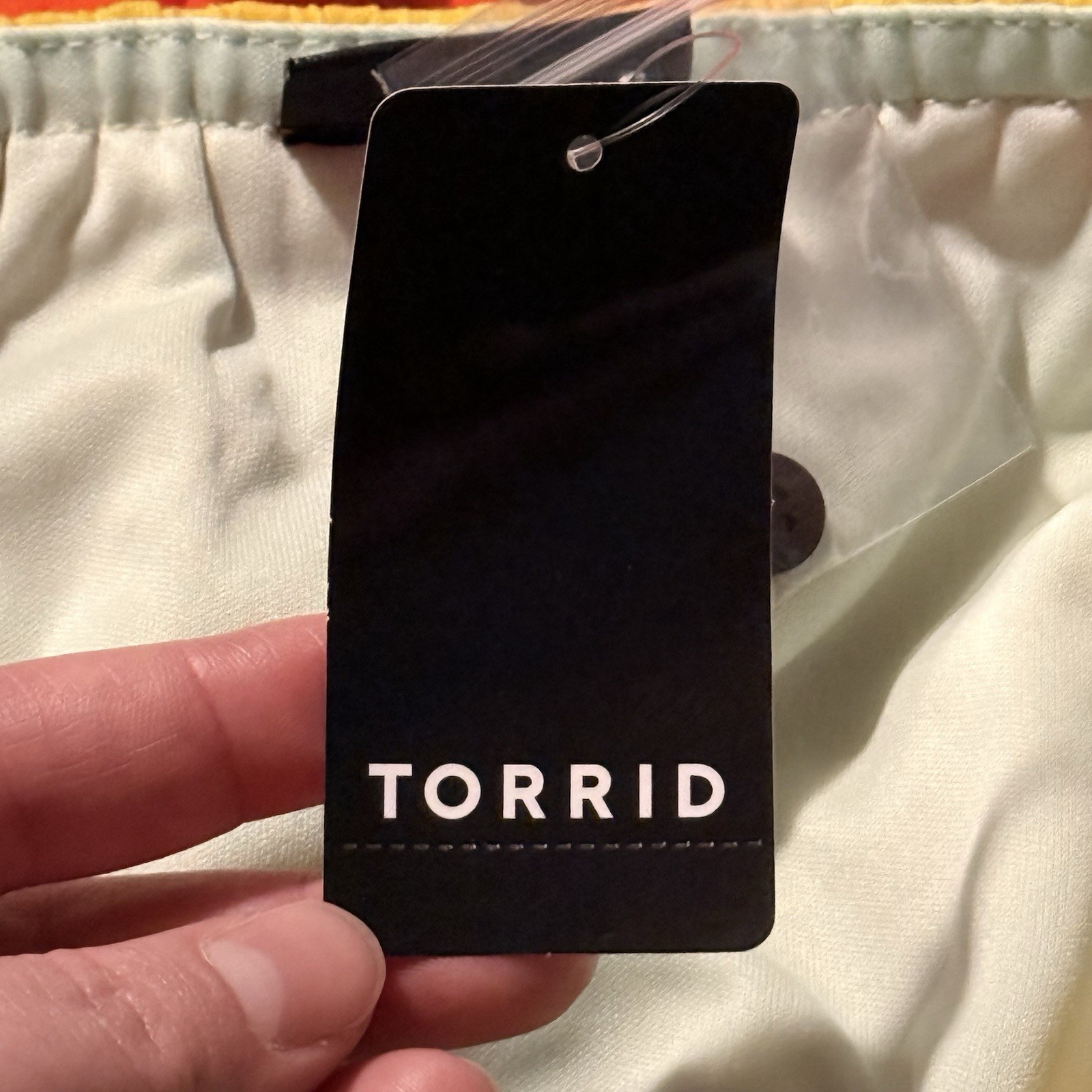 Torrid Womens Color Block Maxi Challis Tiered Dress Plus Size 1XL(14/16)