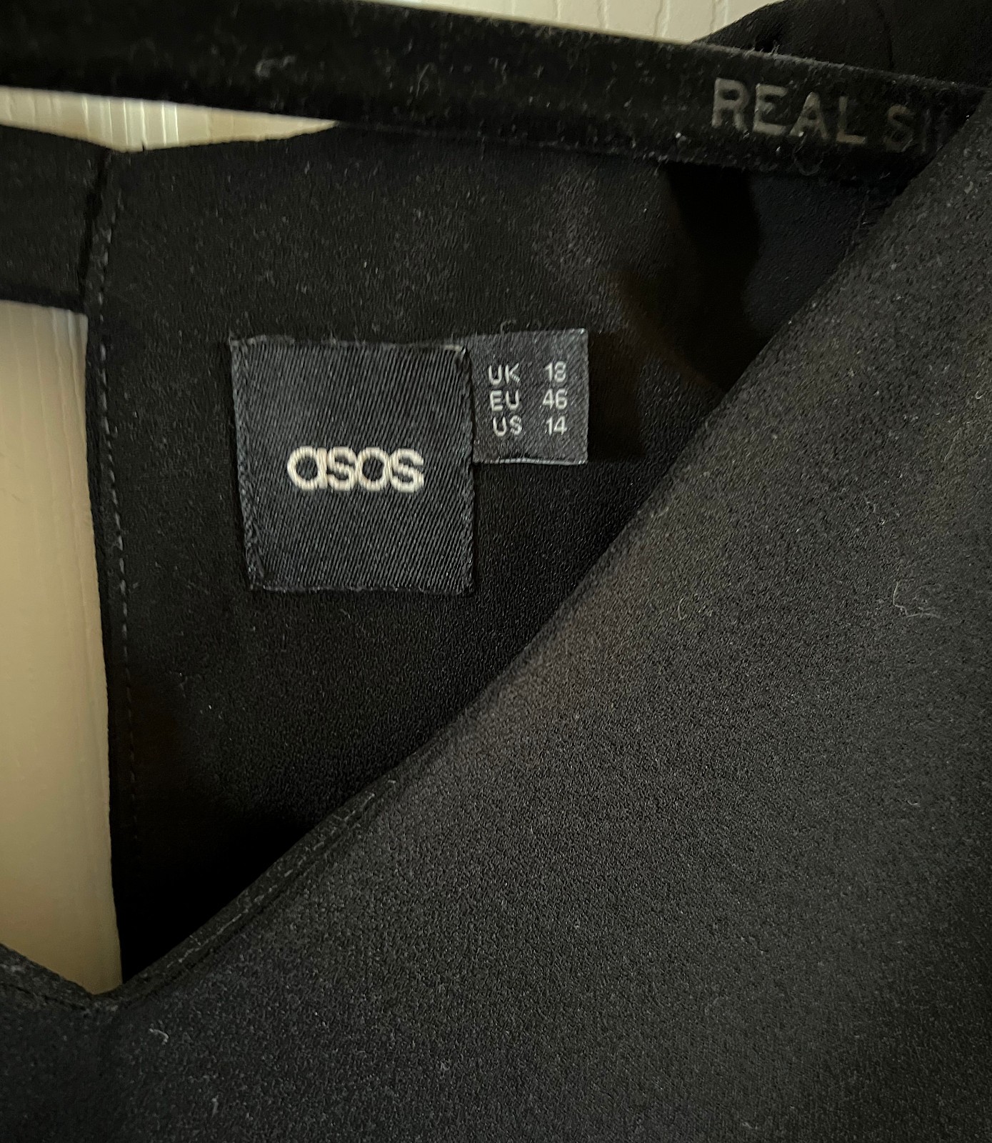 ASOS Black Bat Wing Dress Size 14 US