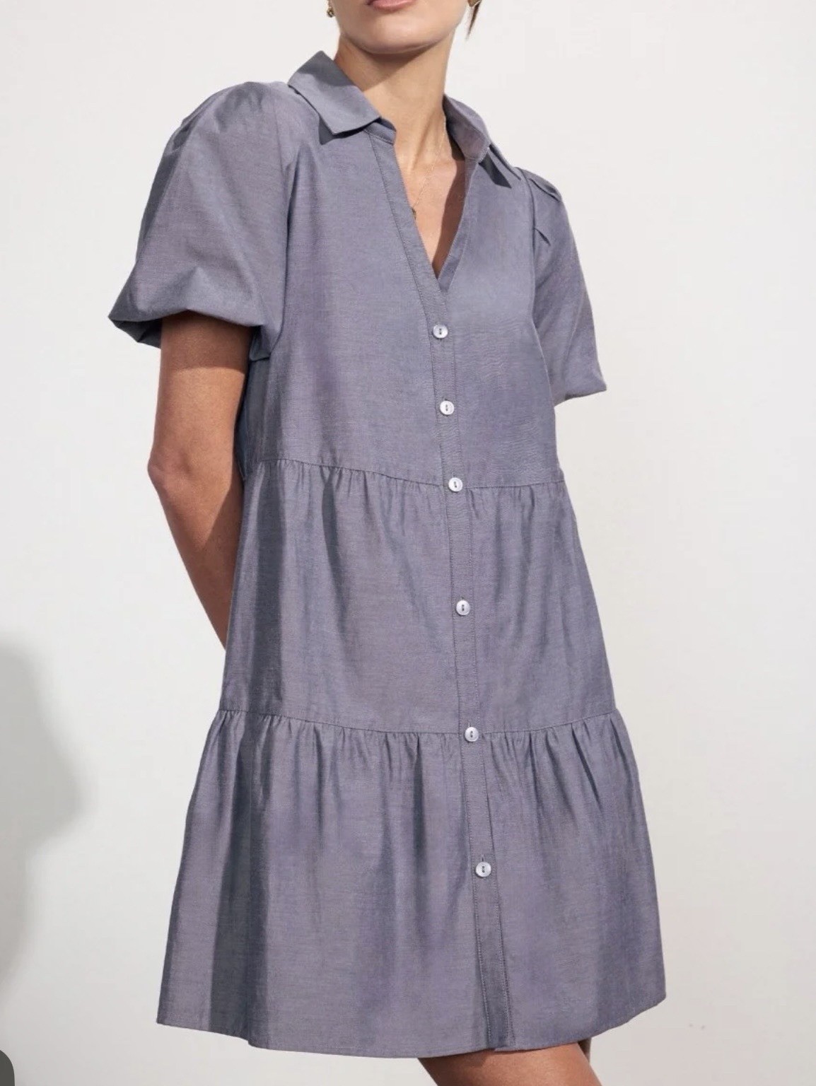 Brochu Walker Women’s Havana Mini Dress in Washed Slate Size Large
