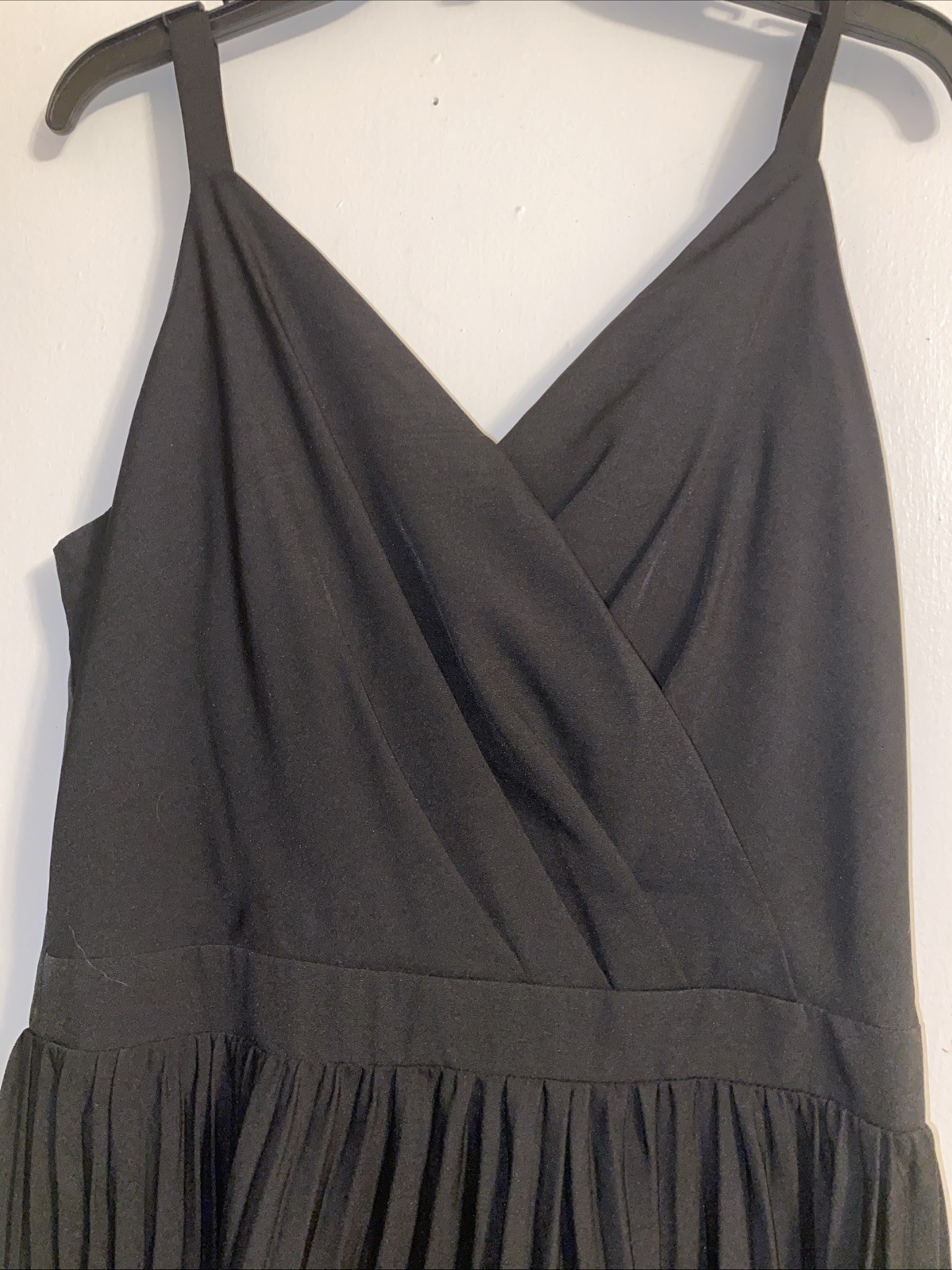 New Grace Karin Black Accordion Fit & Flare Small Strappy Tank Dress Sundress