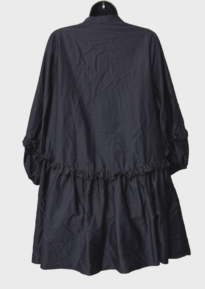Devotion Twins Anthropologie Mini Ruffle Dress Black Medium Worn Once