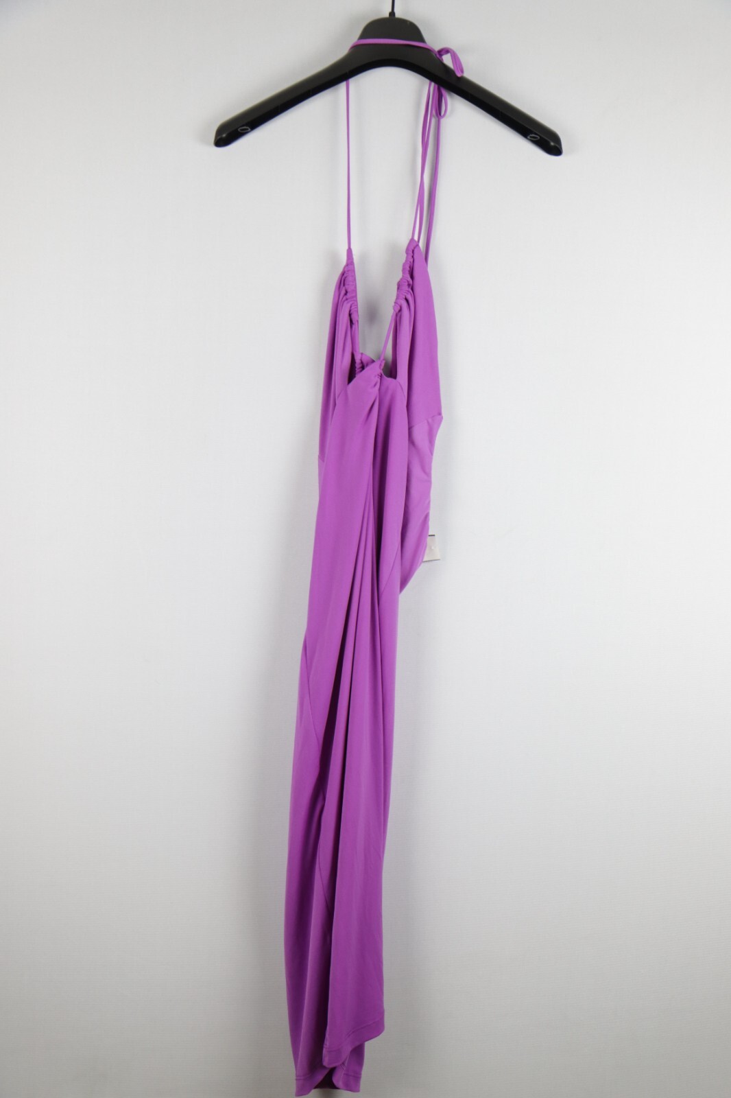 B DARLIN Women’s Purple Tie Lined Open Back Sleeveless Midi Dress Juniors 1516
