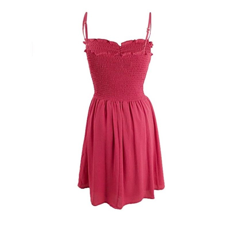 Bebop Junior Womens M Red Sheath Smocked Lined Fit and Flare Dress NWT