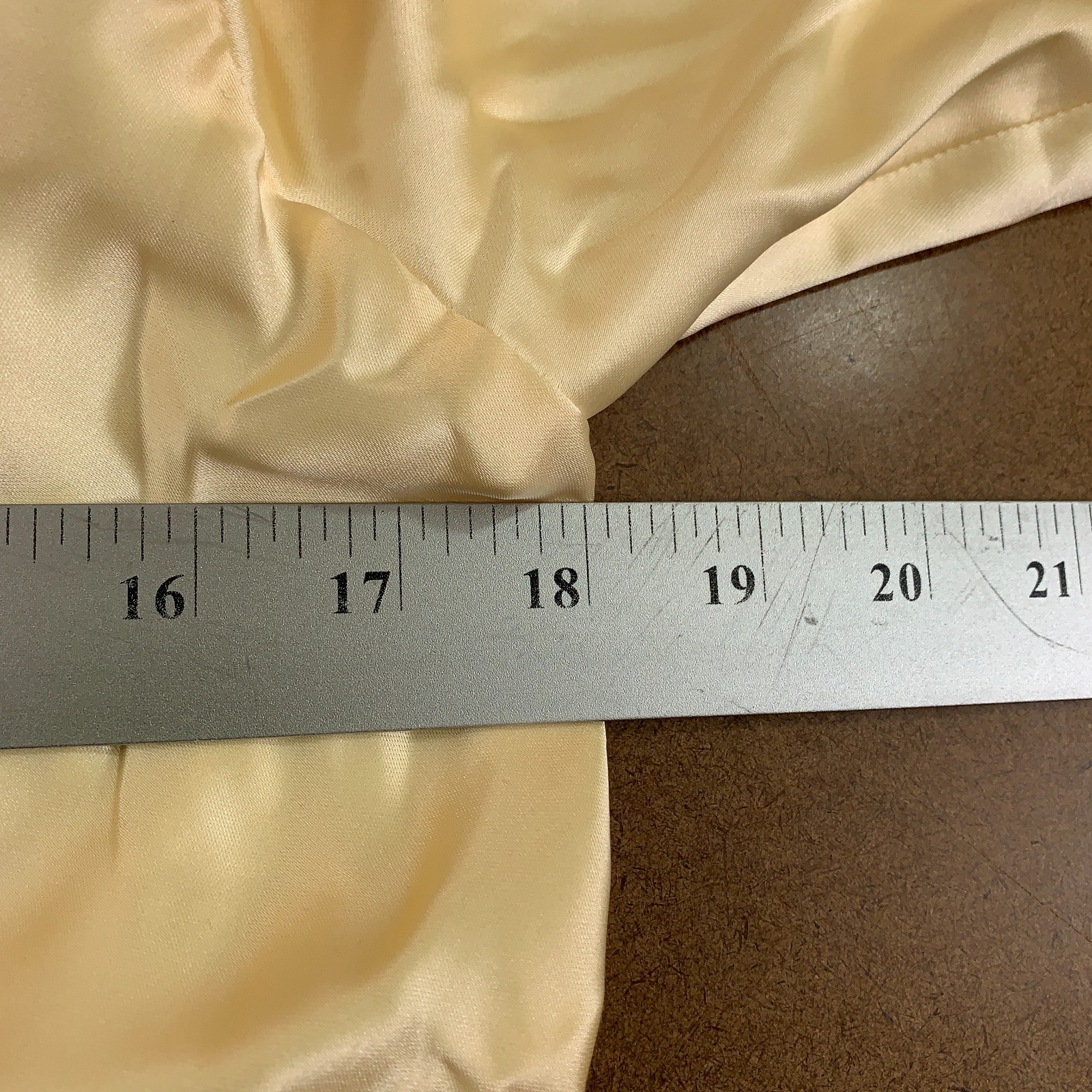 Mango Womens US 8 Pale Yellow Satin V-Neck Flared Sleeves Lined A-Line Dress NWT