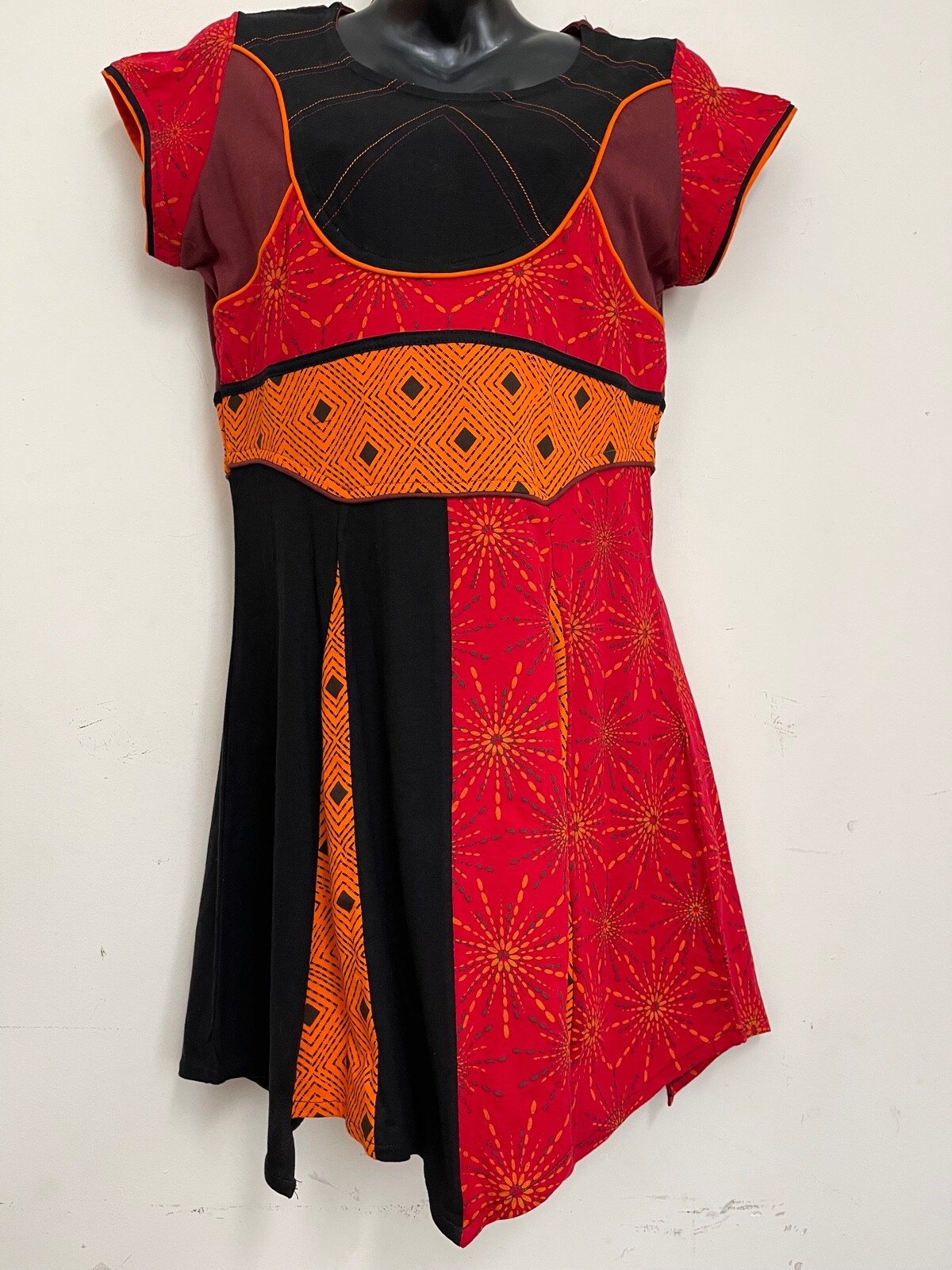 Artisan Cotton Ethnic Designer Colourful Summer Dress Made in Nepal SK18-156