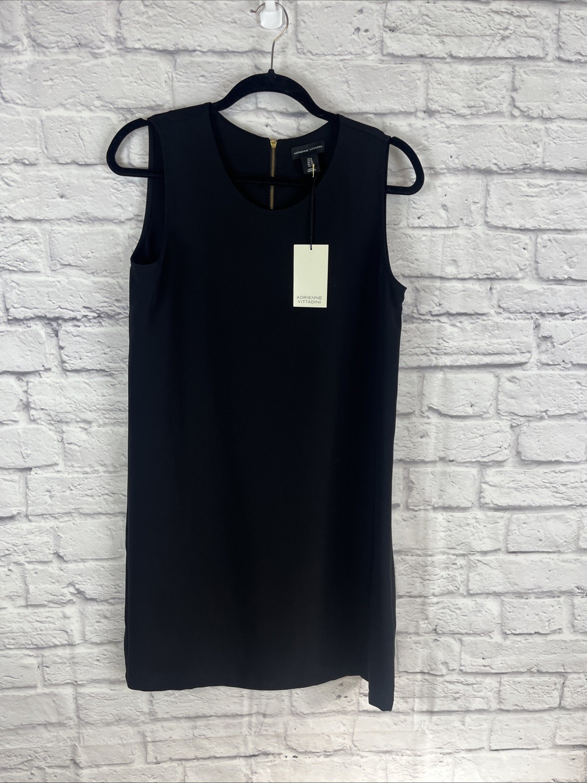 Adrienne Vittadini NWT Classic Elegant Capsule Wardrobe Black Sheath Dress 6