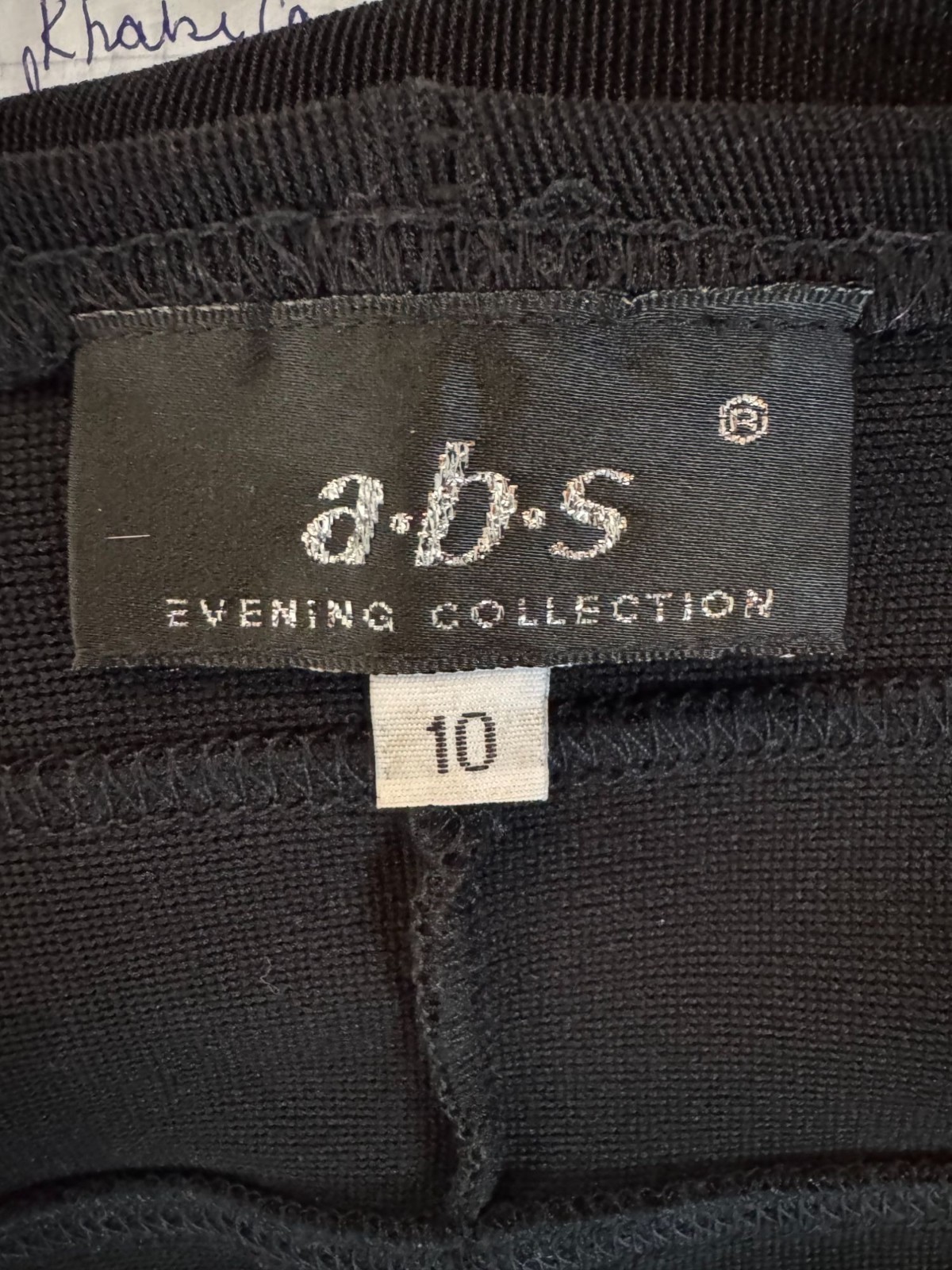 A.b.S Evening Collection Vintage 90s Womens Off-Shoulder Black Dress Size 10