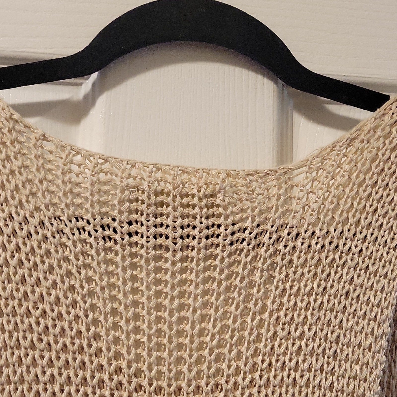 Vintage Forever 21 Knit Flowy Summer Dress beige/pink