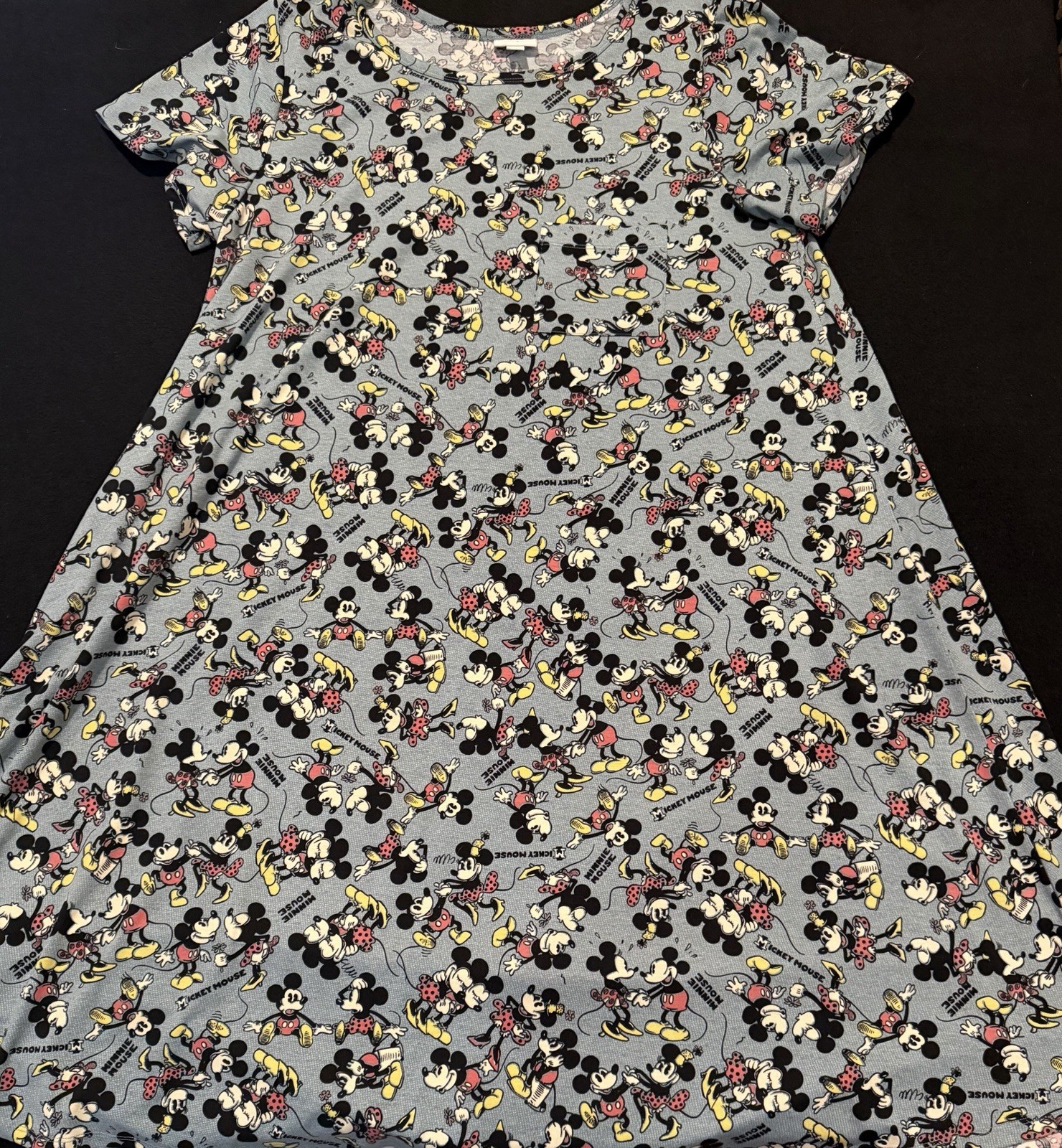 LULAROE DISNEY MICKEY MOUSE & MINNIE MOUSE CARLY DRESS LIMITED ED 2XL
