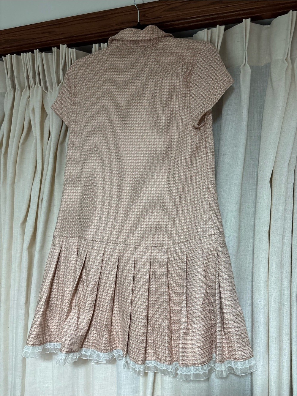 Reformation Effie Dress / Peach Check