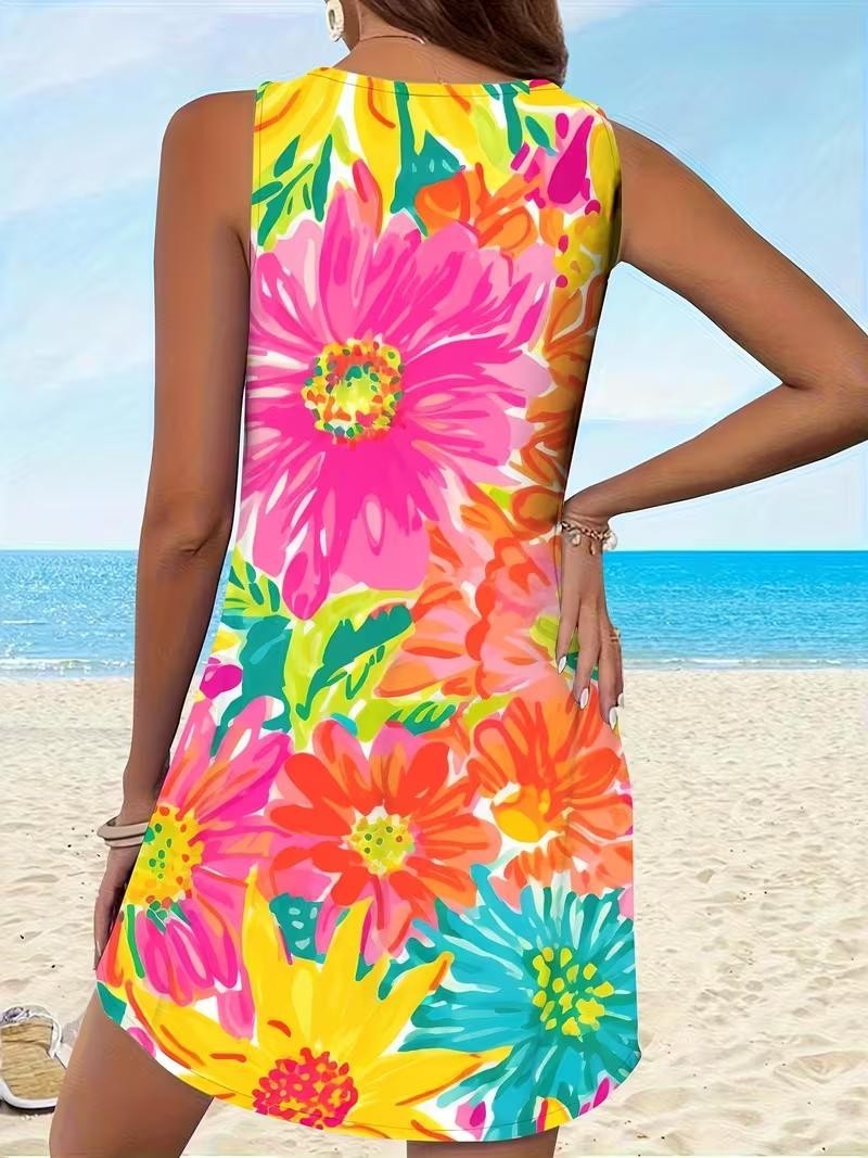 Plus 5XL (Size 22) Sassy & Elegant – Beach to Cocktails Dress ✨New