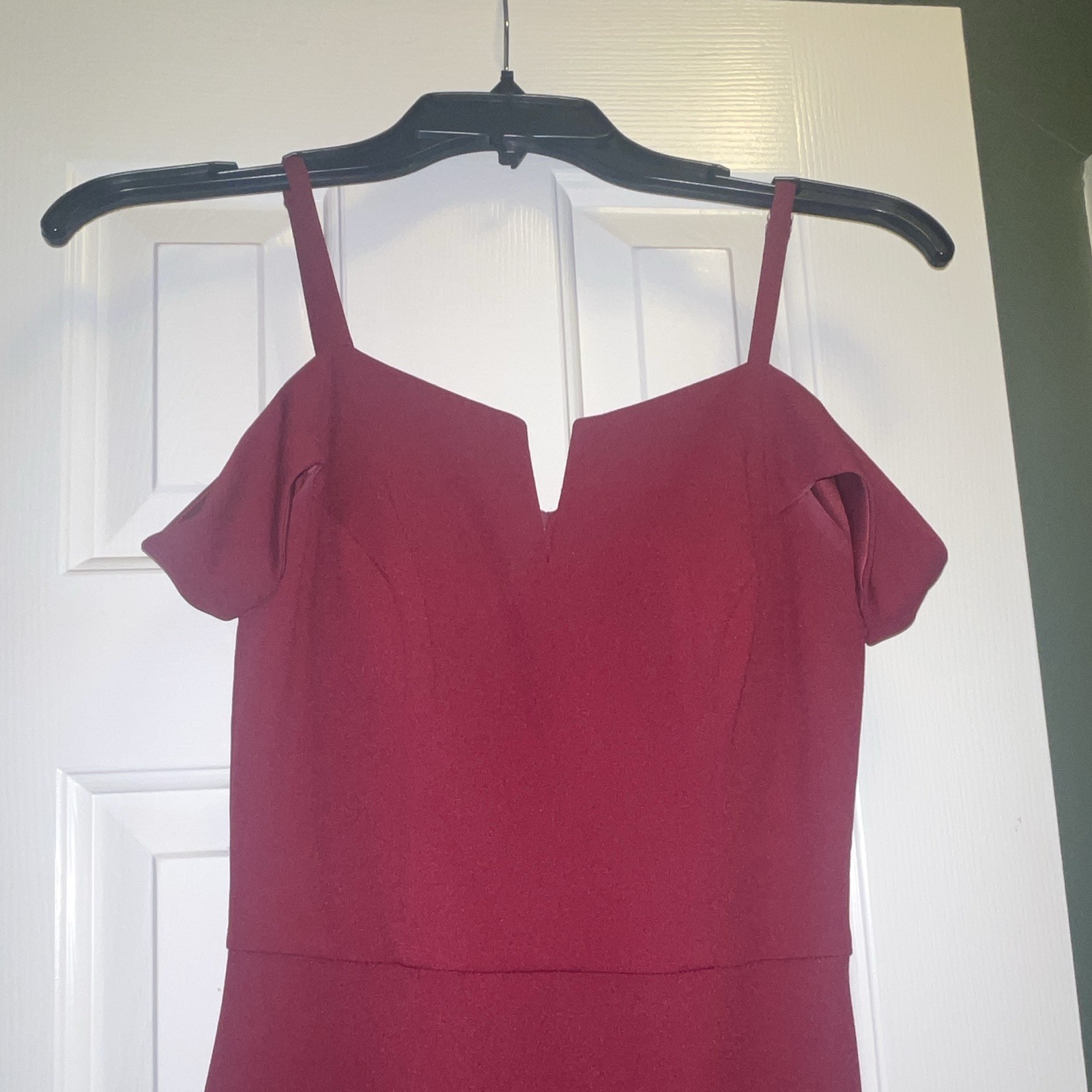 BCX Junior Red Dress Size 1 Fit & Flare Spaghetti Strap