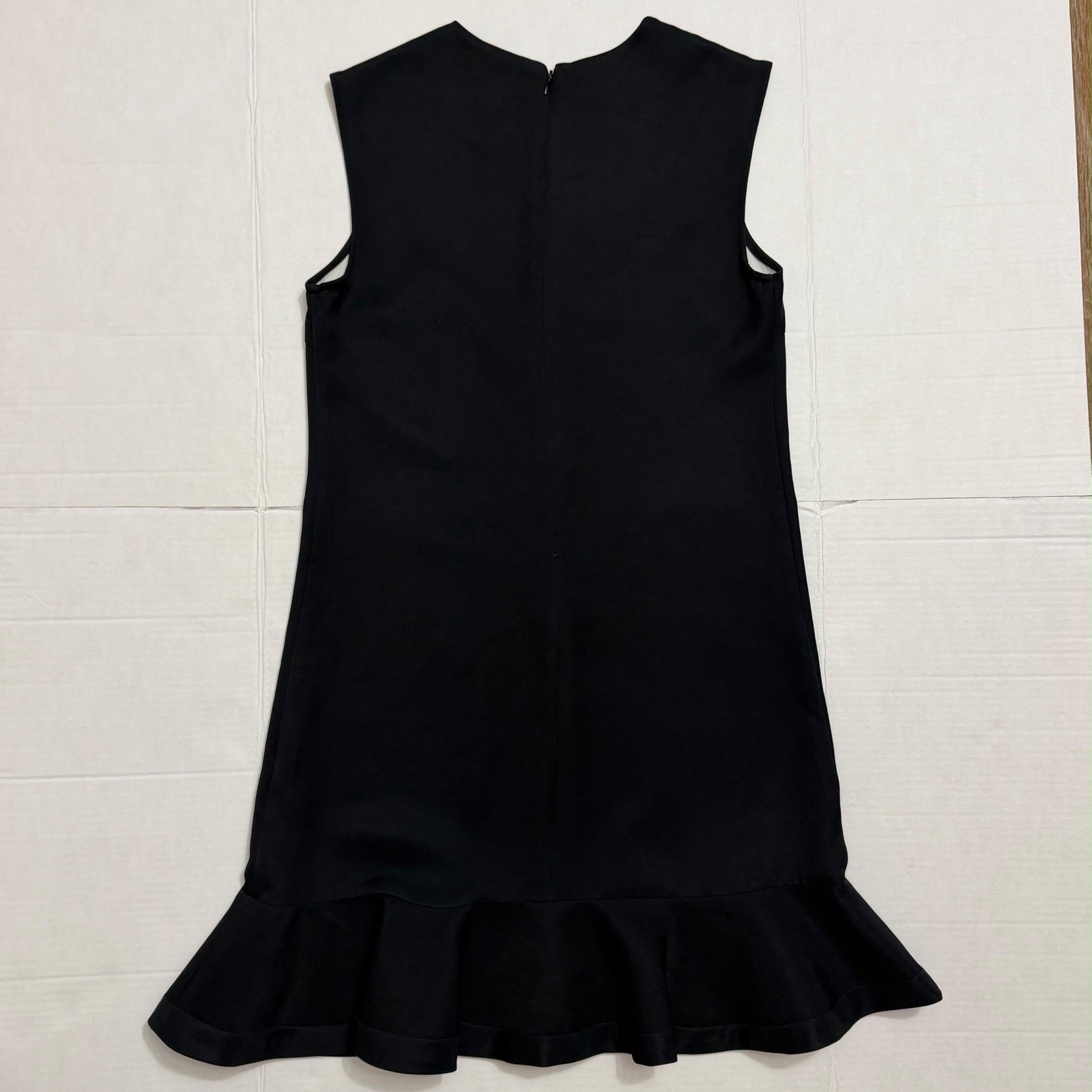 Victoria Beckham – Black Floral Sleeveless Crew Dress – Size XS