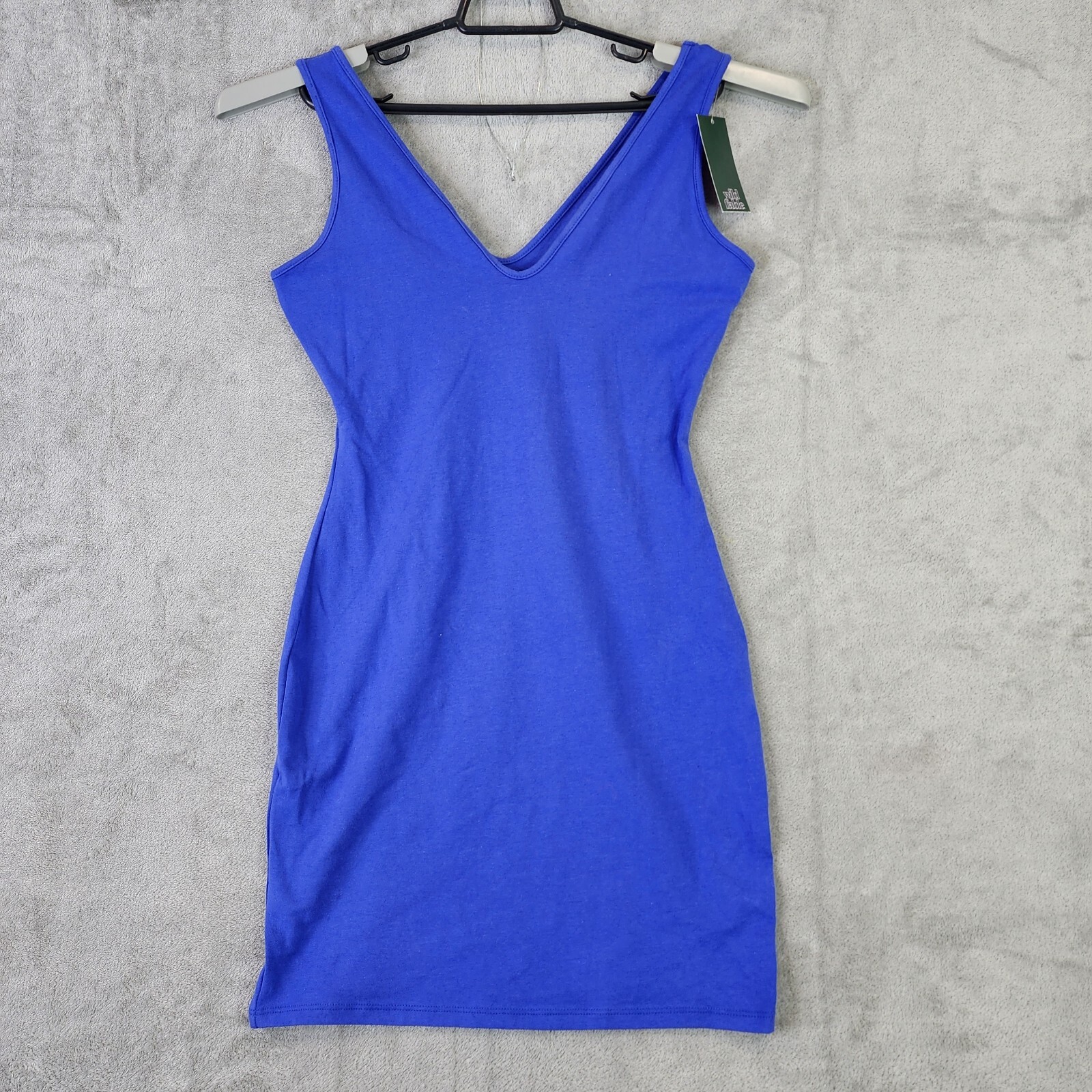 Womens Royal Blue Bodycon Tank Dress Sleeveless Wild Fable Size L Large