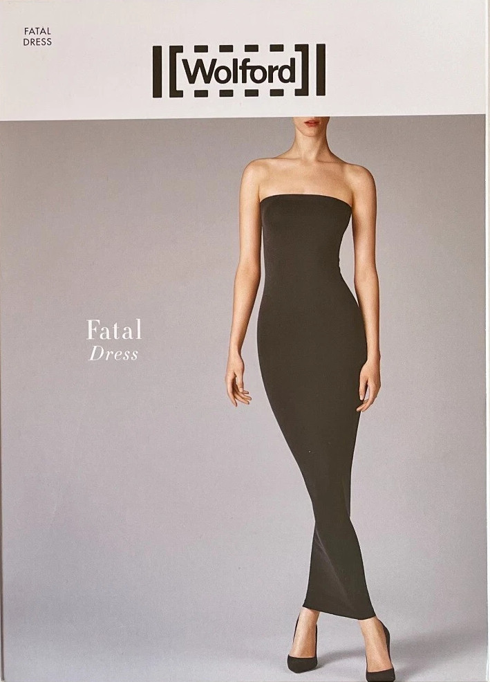 $275 Wolford Fatal Stretch Velvety Umber Brown Tube Dress / Top / Skirt Seamless