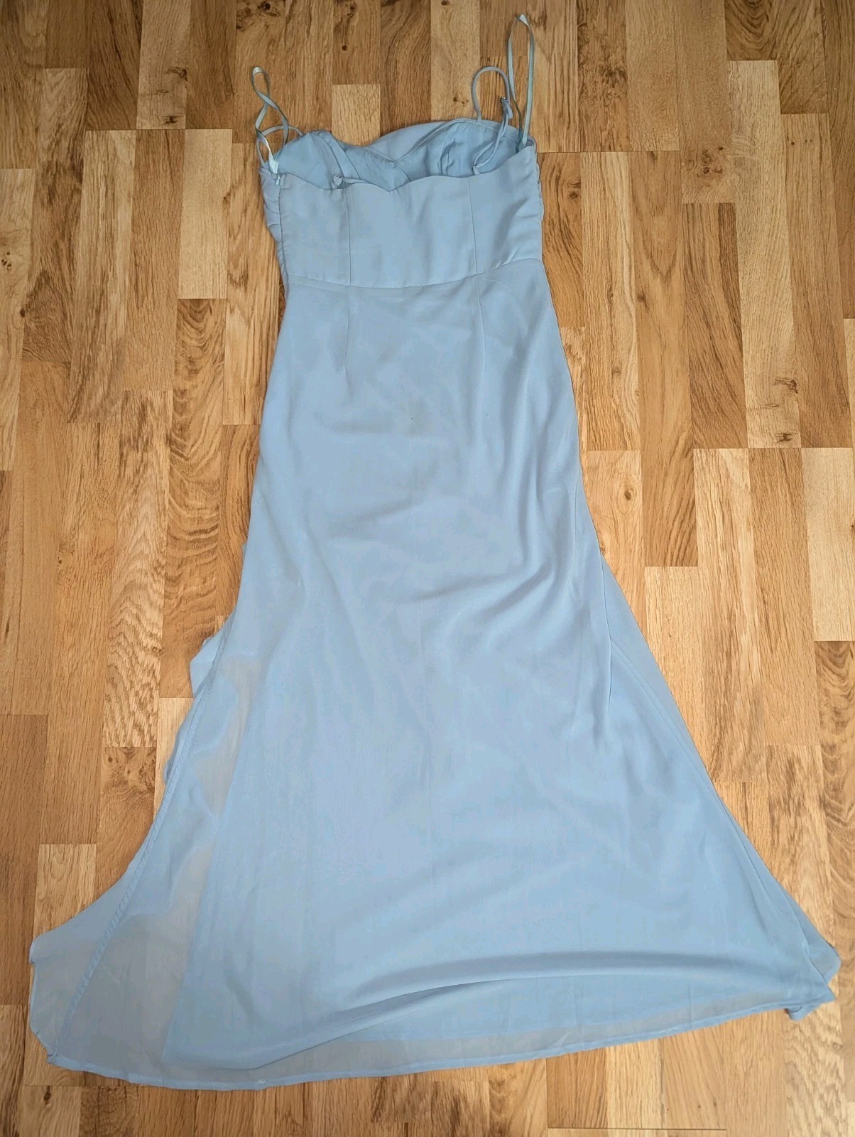 BILLY J Baby Blue Dress Size 10 Lined Summer Sundress Wedding Good Condition