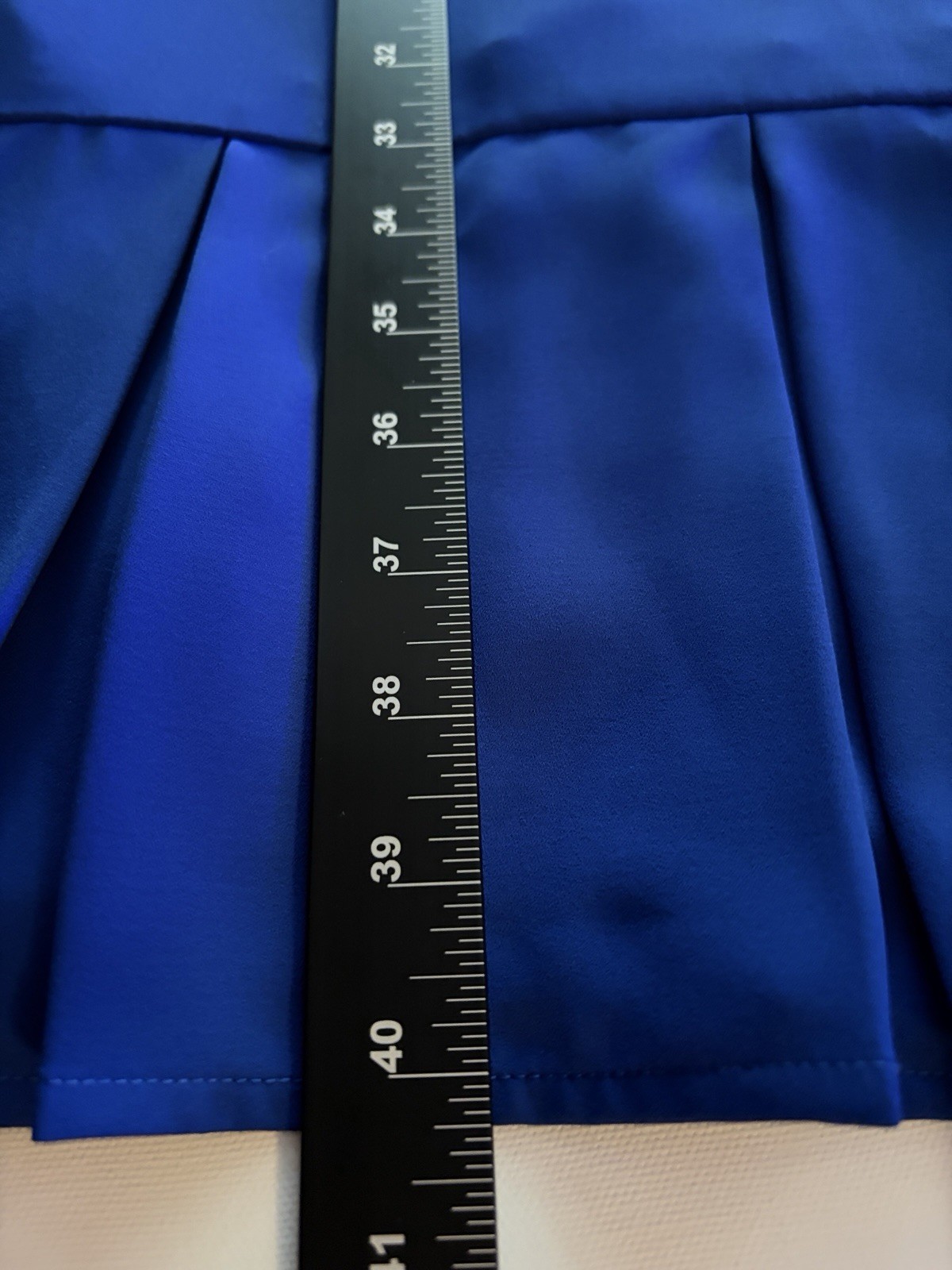Ming Wang 2X Royal Blue Shift Dress Bell Sleeve Split Cuff 100% Polyester