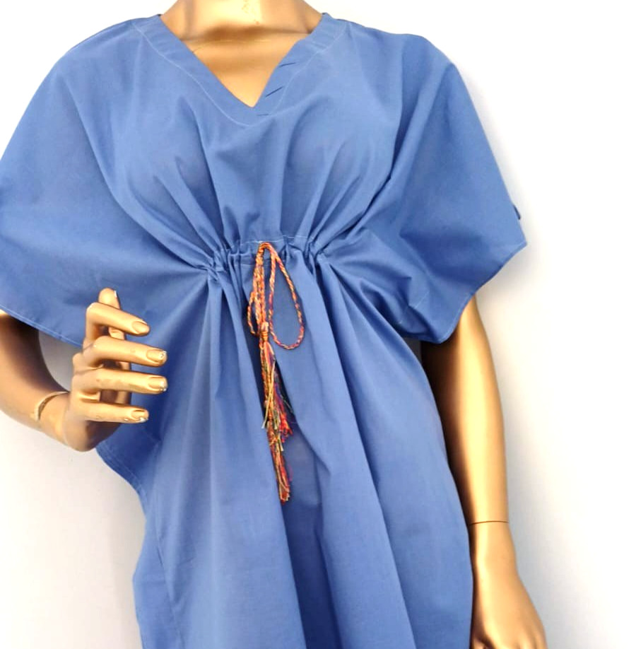 Indian Hand made Cotton Kaftan Dress Floral Print for Women All Season Caftan