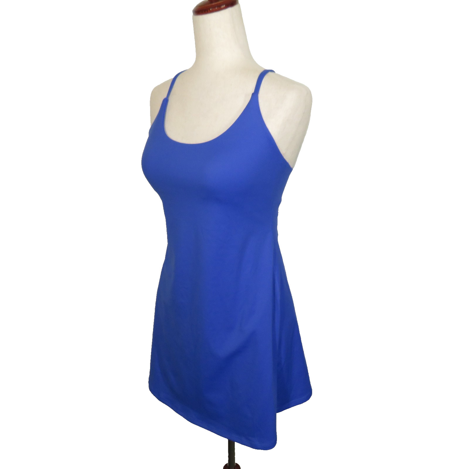 Halara SoftlyZero Blue Easy Peezy Active Romper Built In Bra Dress Size Medium