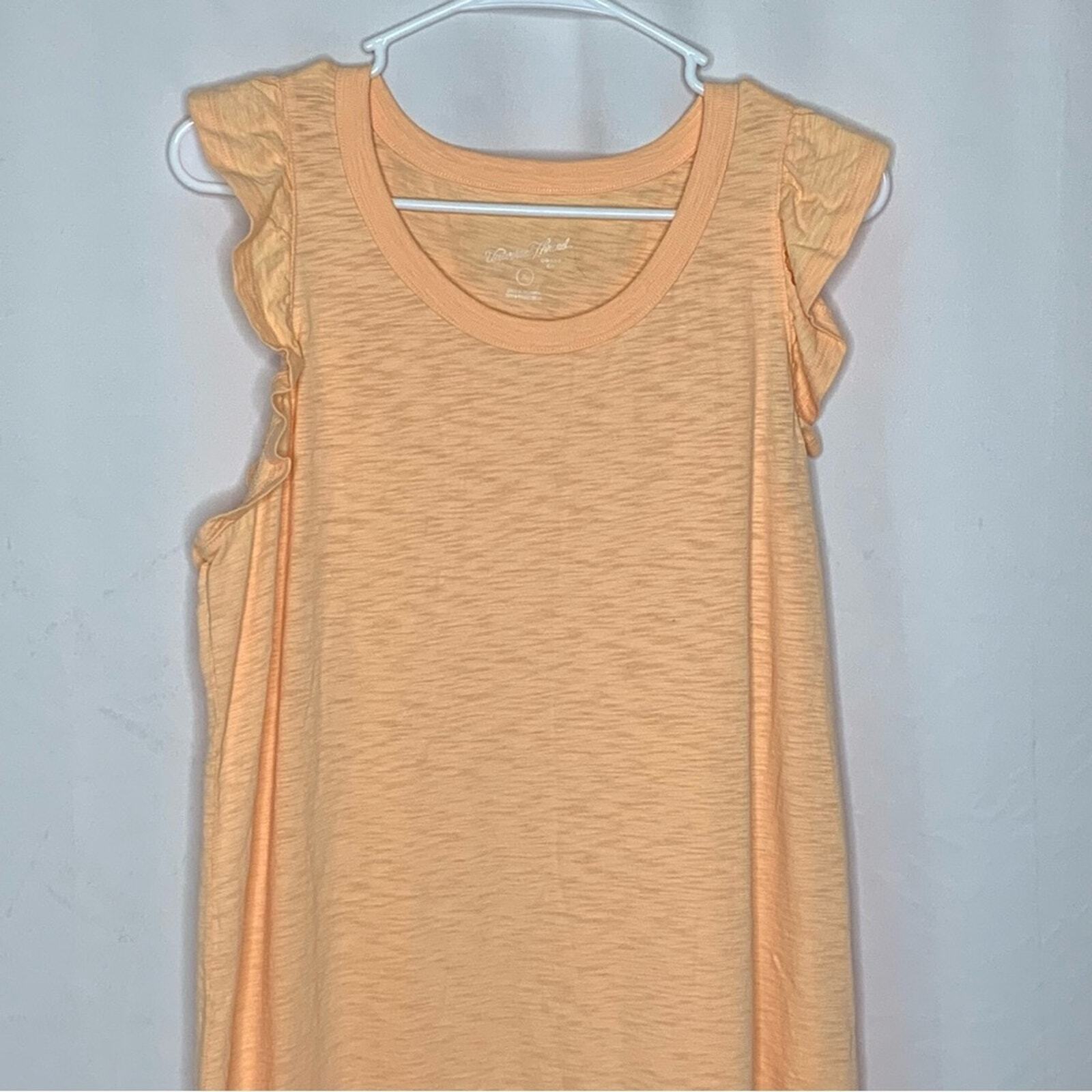 Universal Thread Womens Maxi T Shirt Dress Peachy Size Large Orange Sleeveless
