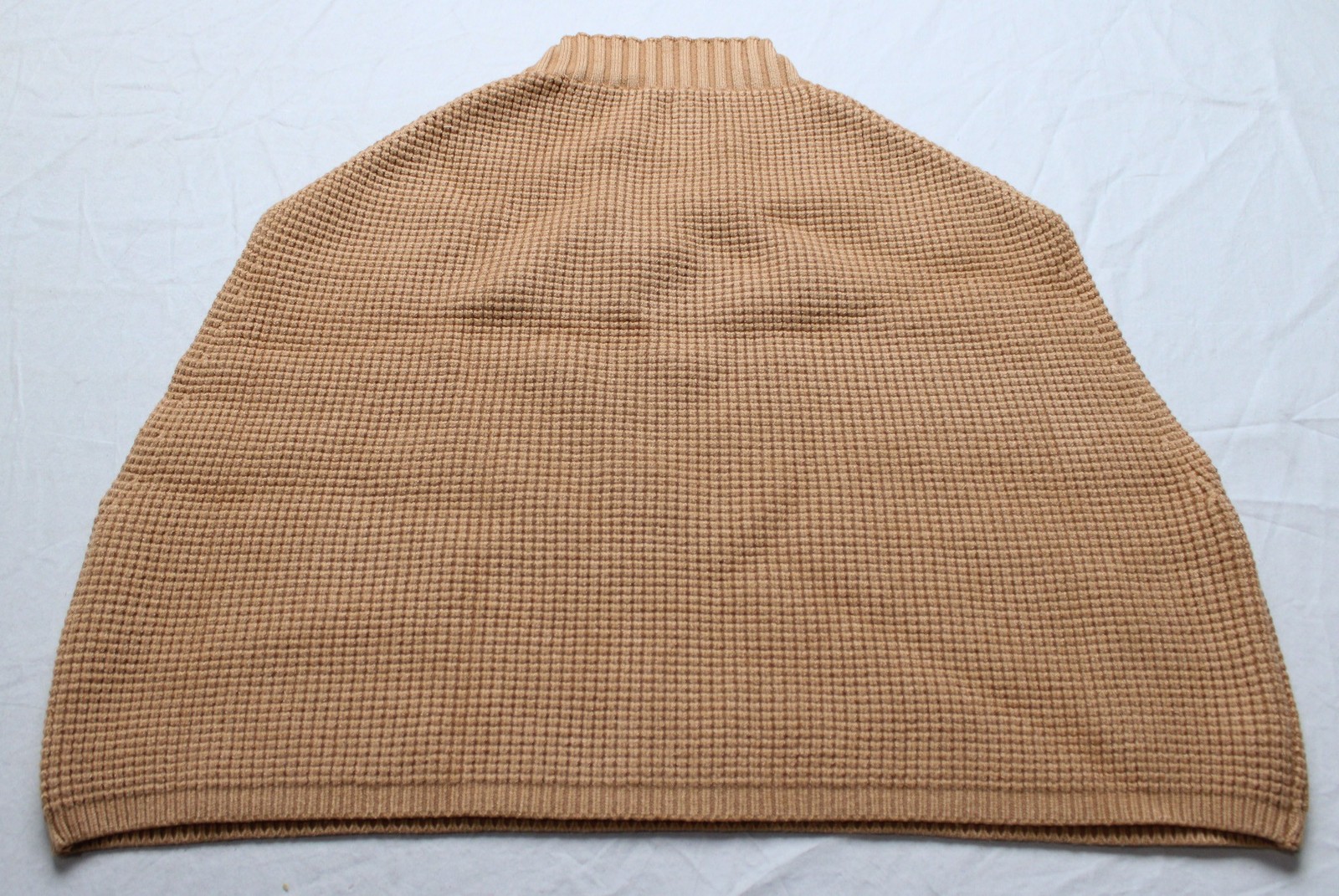 Chic Wish Women’s Long Sleeve Pleated Knit Twinset Dress AC2 Apricot Medium NWT