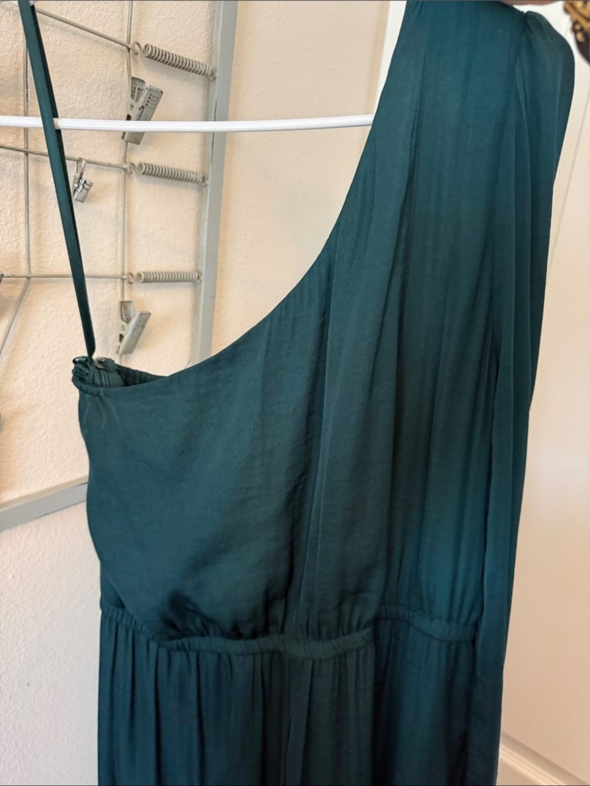 Naked Zebra Size Small One-Shoulder Dark Green Women’s Jumpsuit