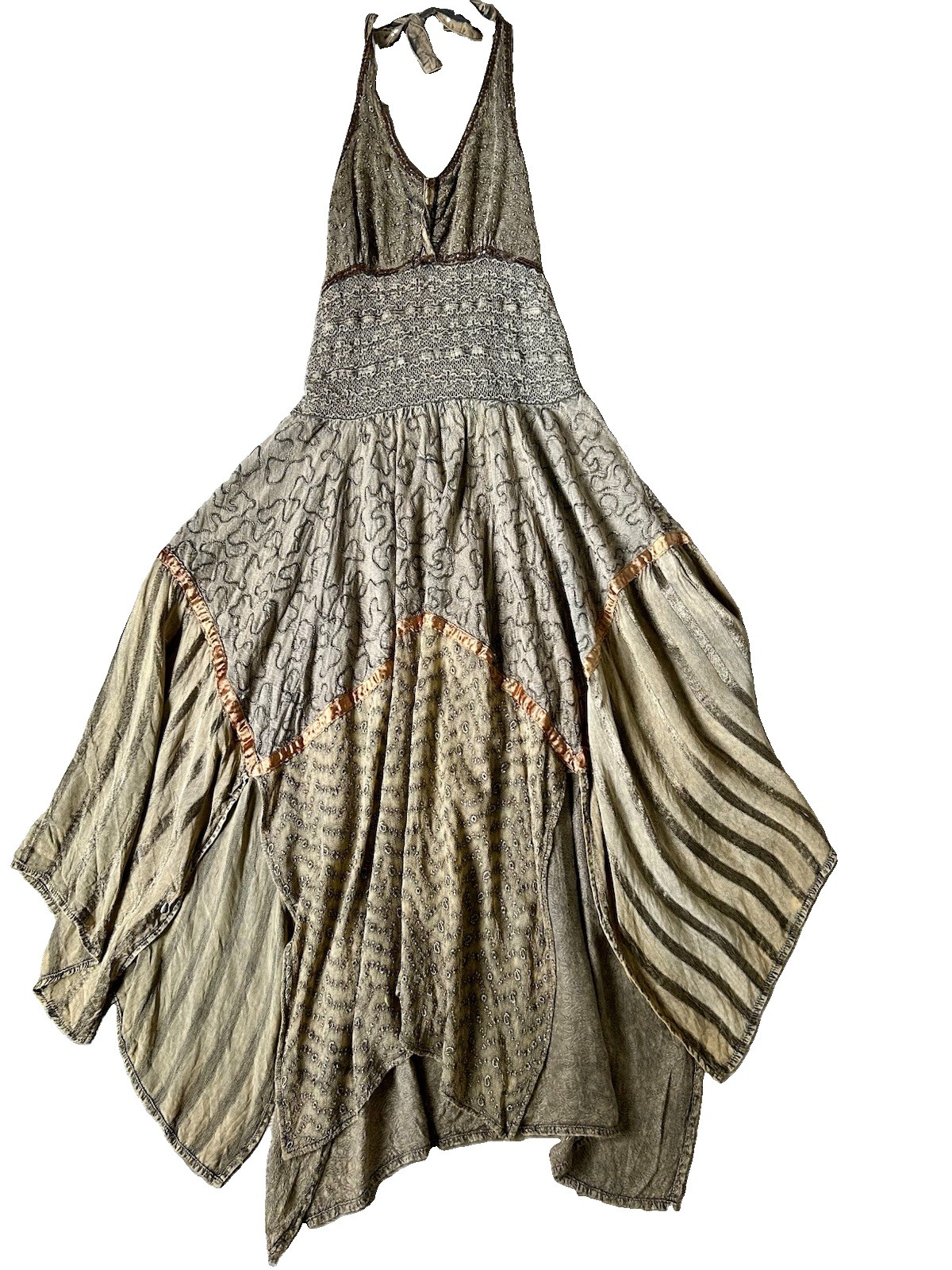 Vintage Y2K 90’s Boho Indie Fairy Festival Handkerchief Women’s Dress One Size