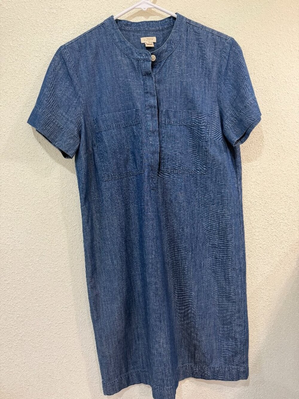 Women’s J.Crew Chambray Denim Shirt Dress Cottagecore Size Small