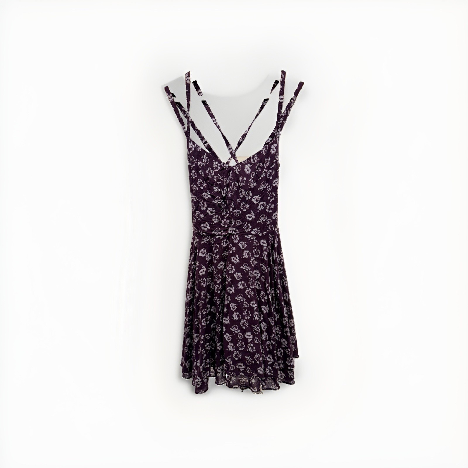 Kimchi Blue Scarlett Fit & Flare Dress ASO Caroline Forbes TVD Purple Floral 2