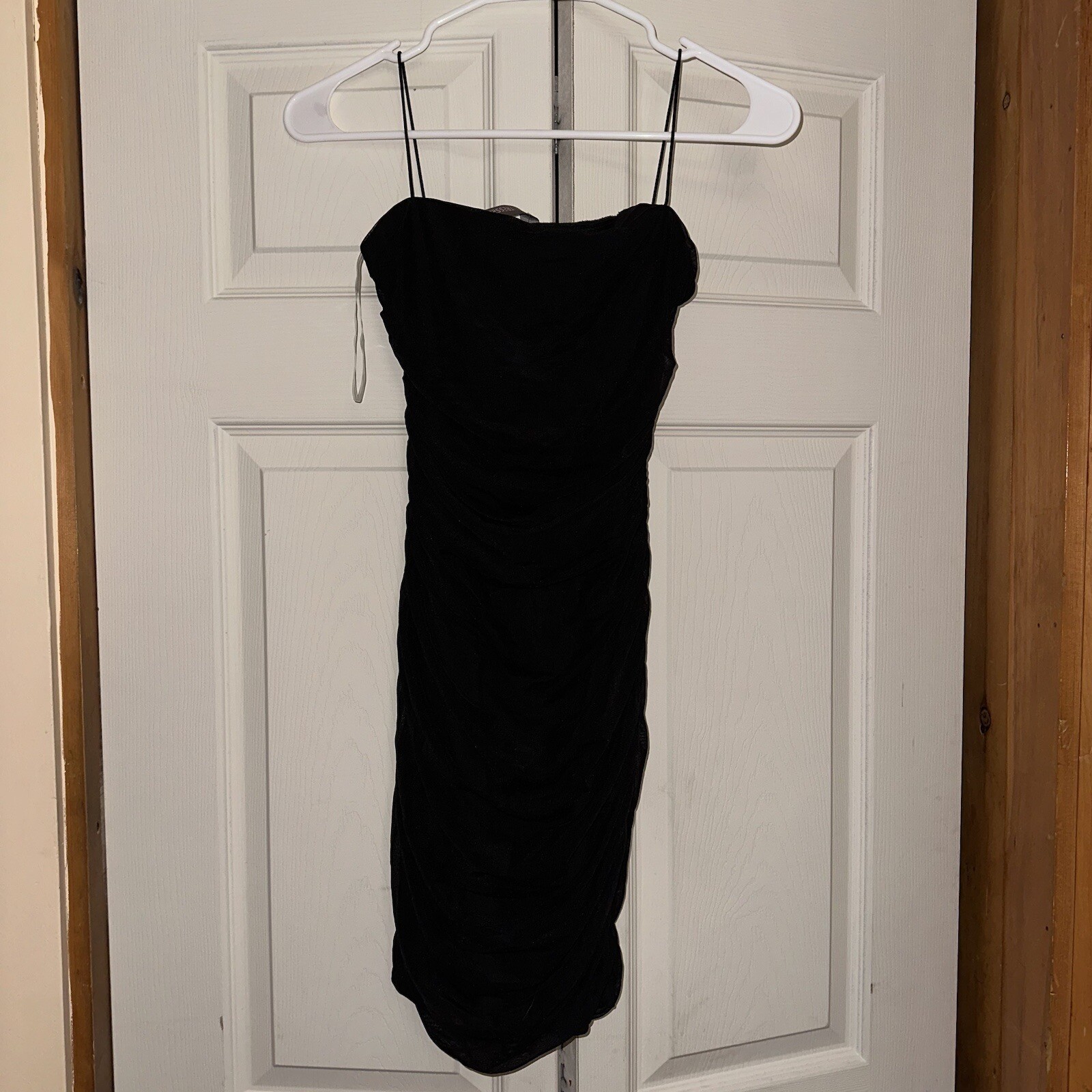 ruched bodycon dress