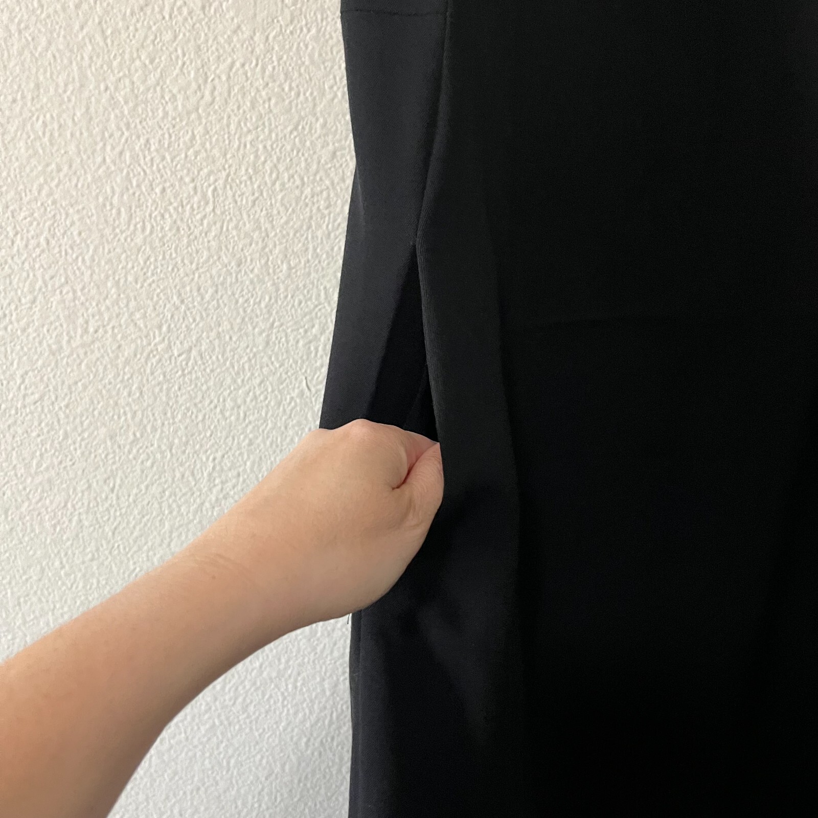 M M Lafleur Women Black Pockets Unlined Capsule Career Office Sheath Dress SZ 10